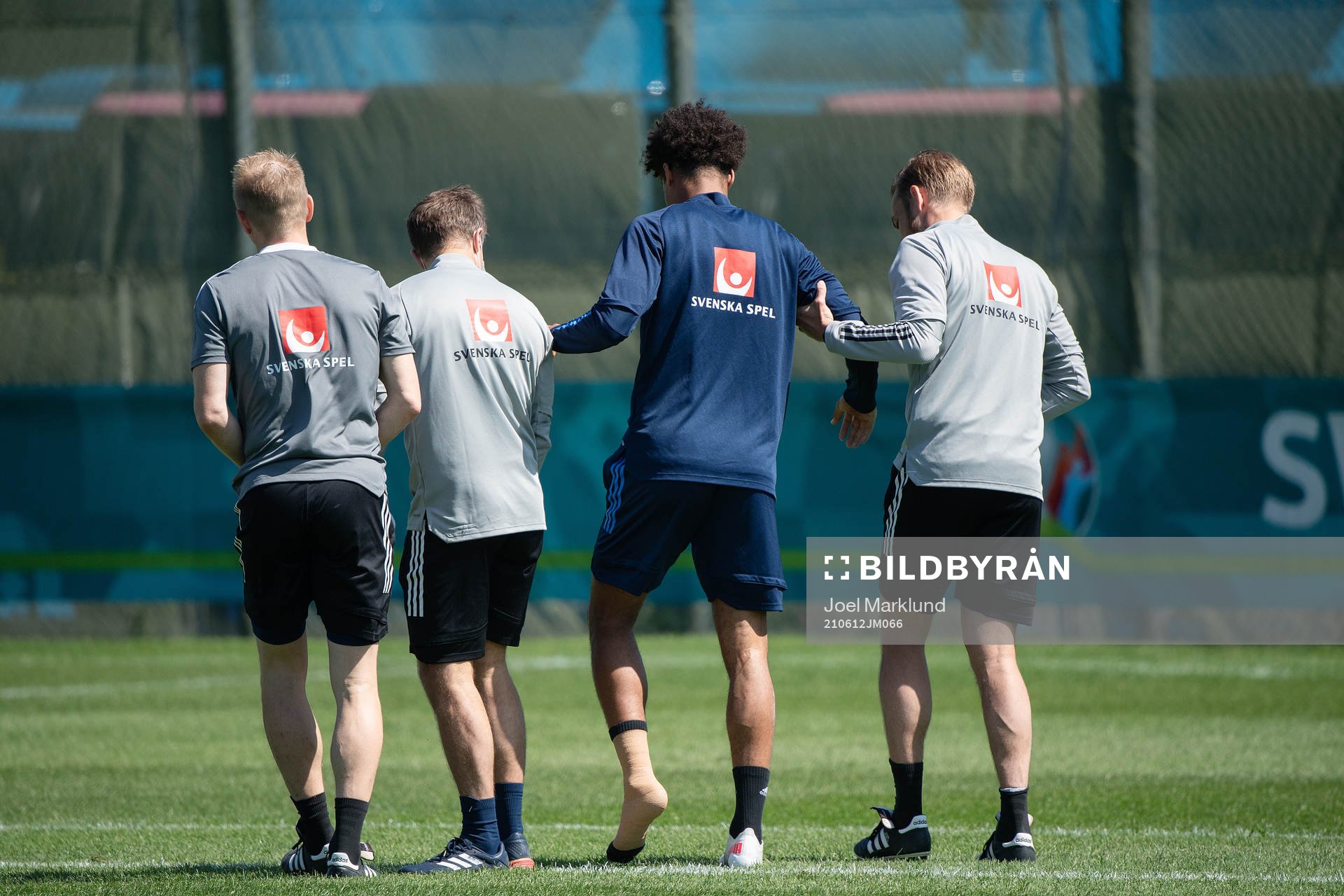 Jens Cajuste of the Swedish national football team leaves