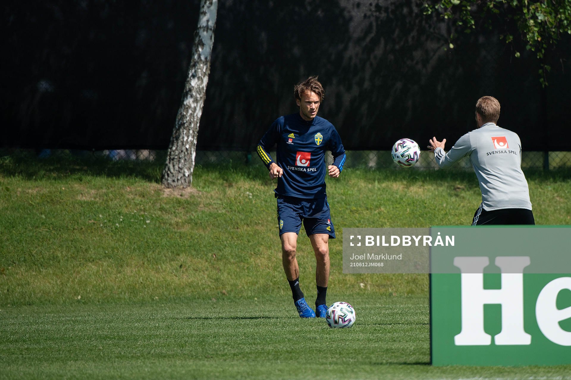 Albin Ekdal of the Swedish national football team at a