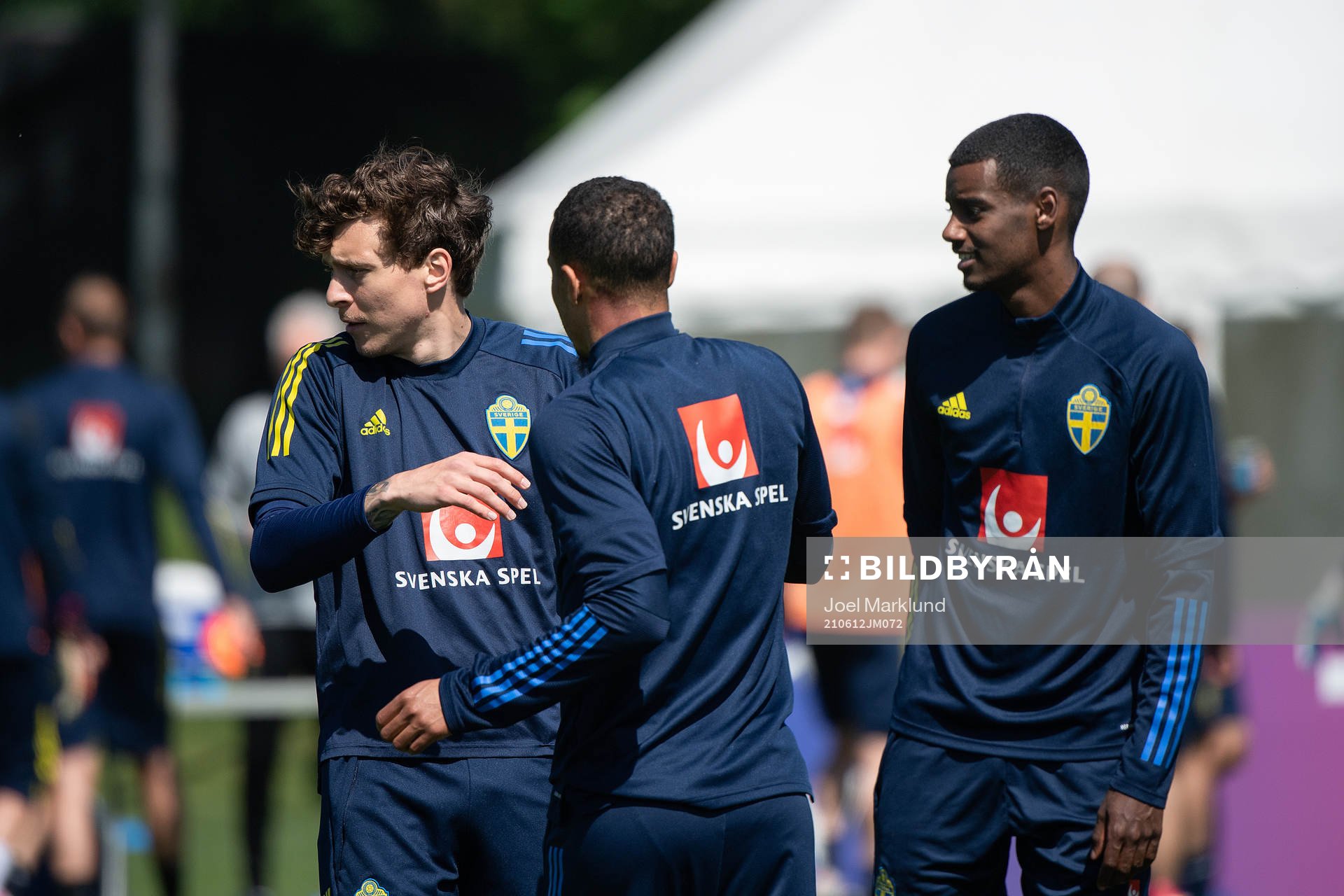 Victor Nilsson Lindelöf, Robin Quaison and Alexander Isak
