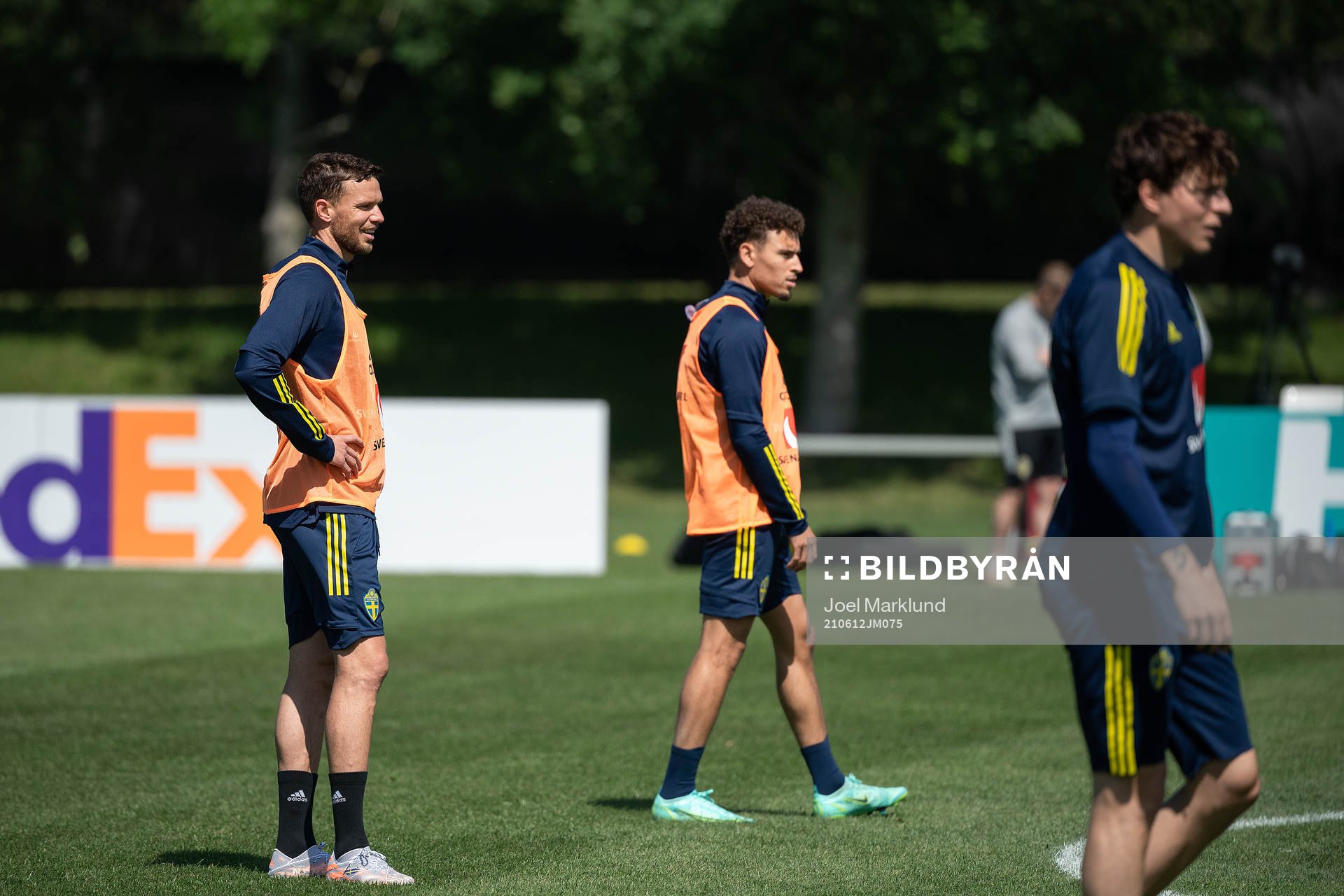 Marcus Berg and Jordan Larsson of the Swedish national