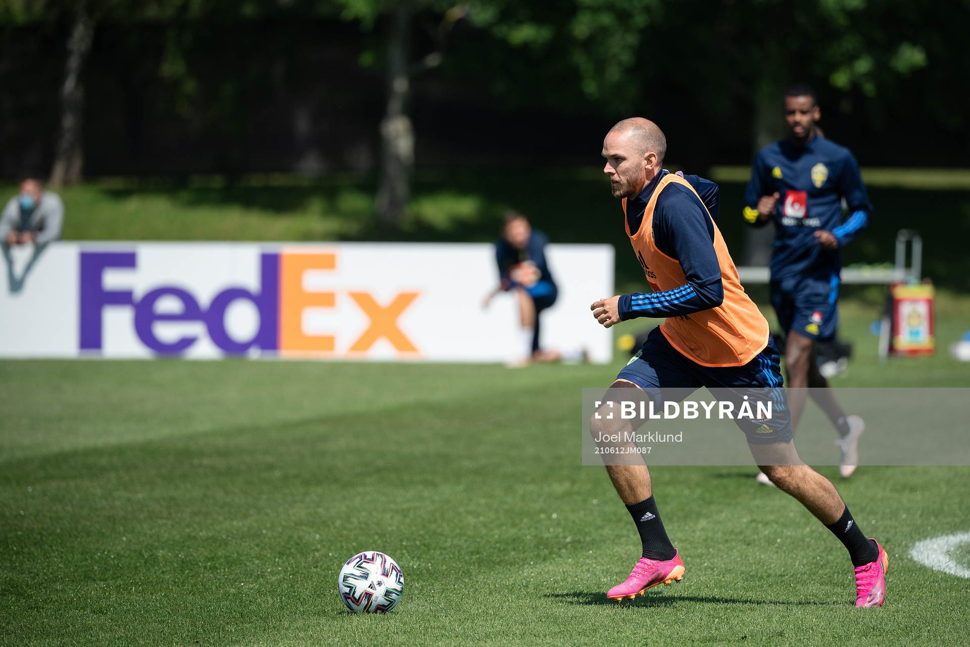 Marcus Danielson  of the Swedish national football team at