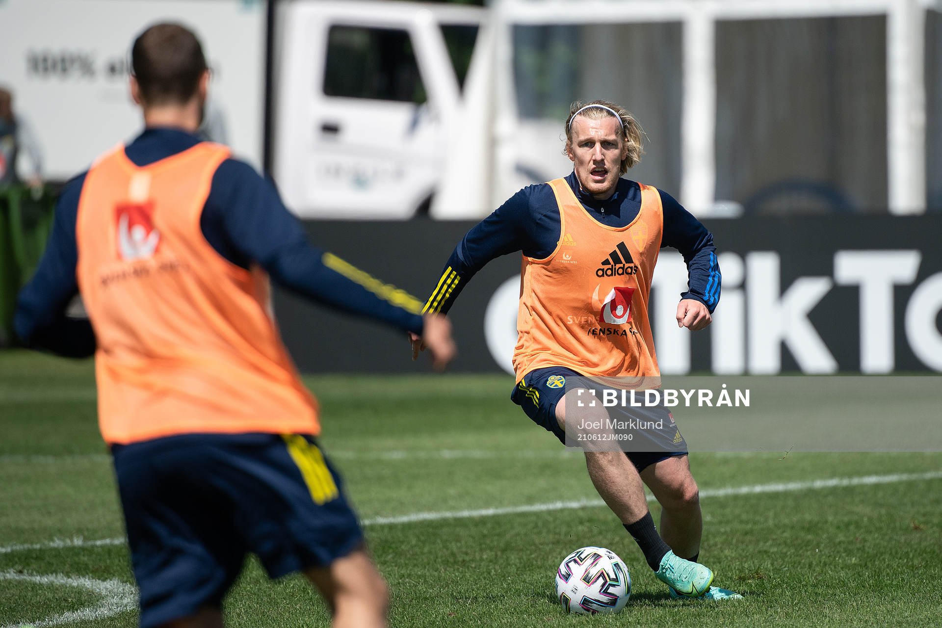 Emil Forsberg of the Swedish national football team at a