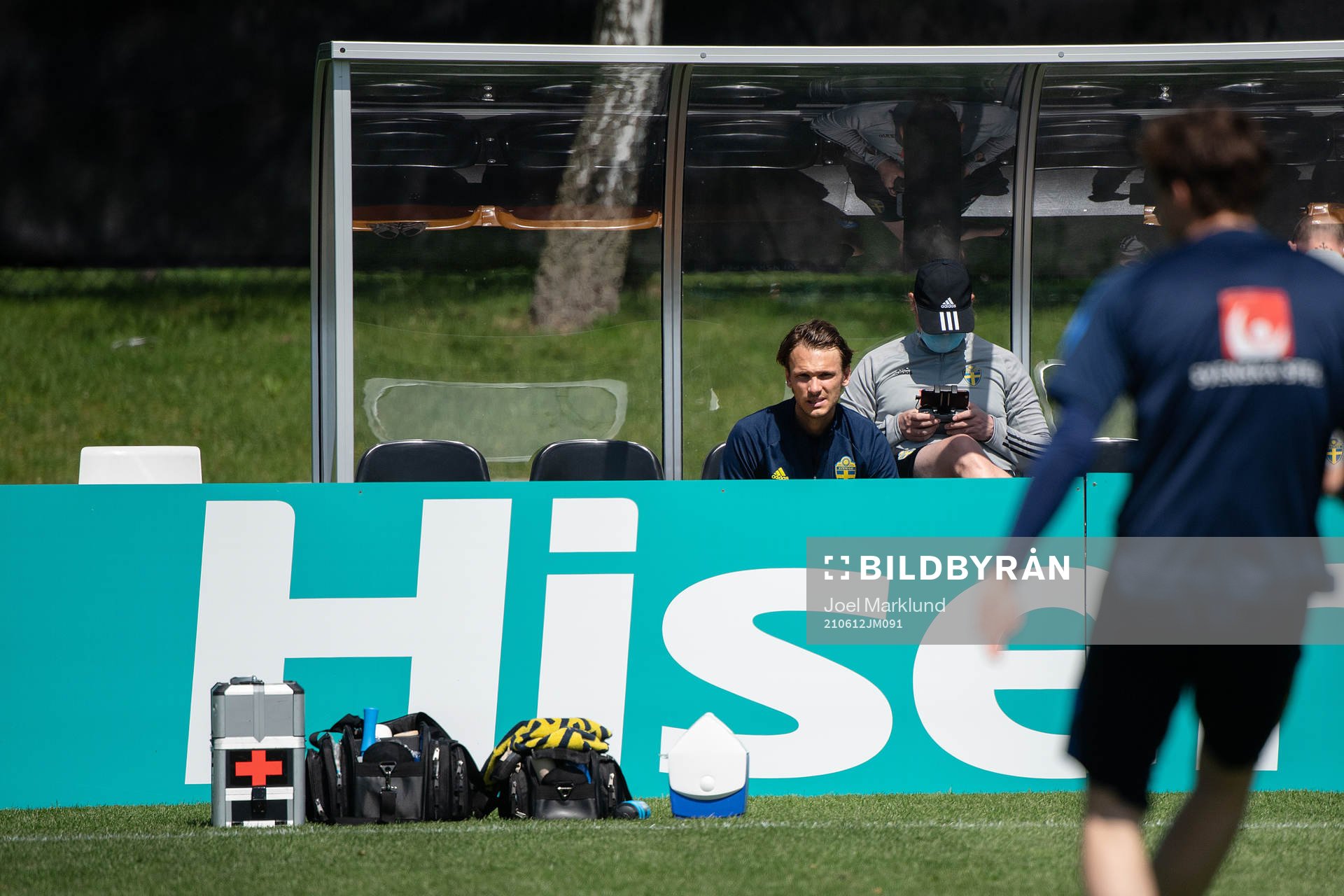 Albin Ekdal of the Swedish national football team at a