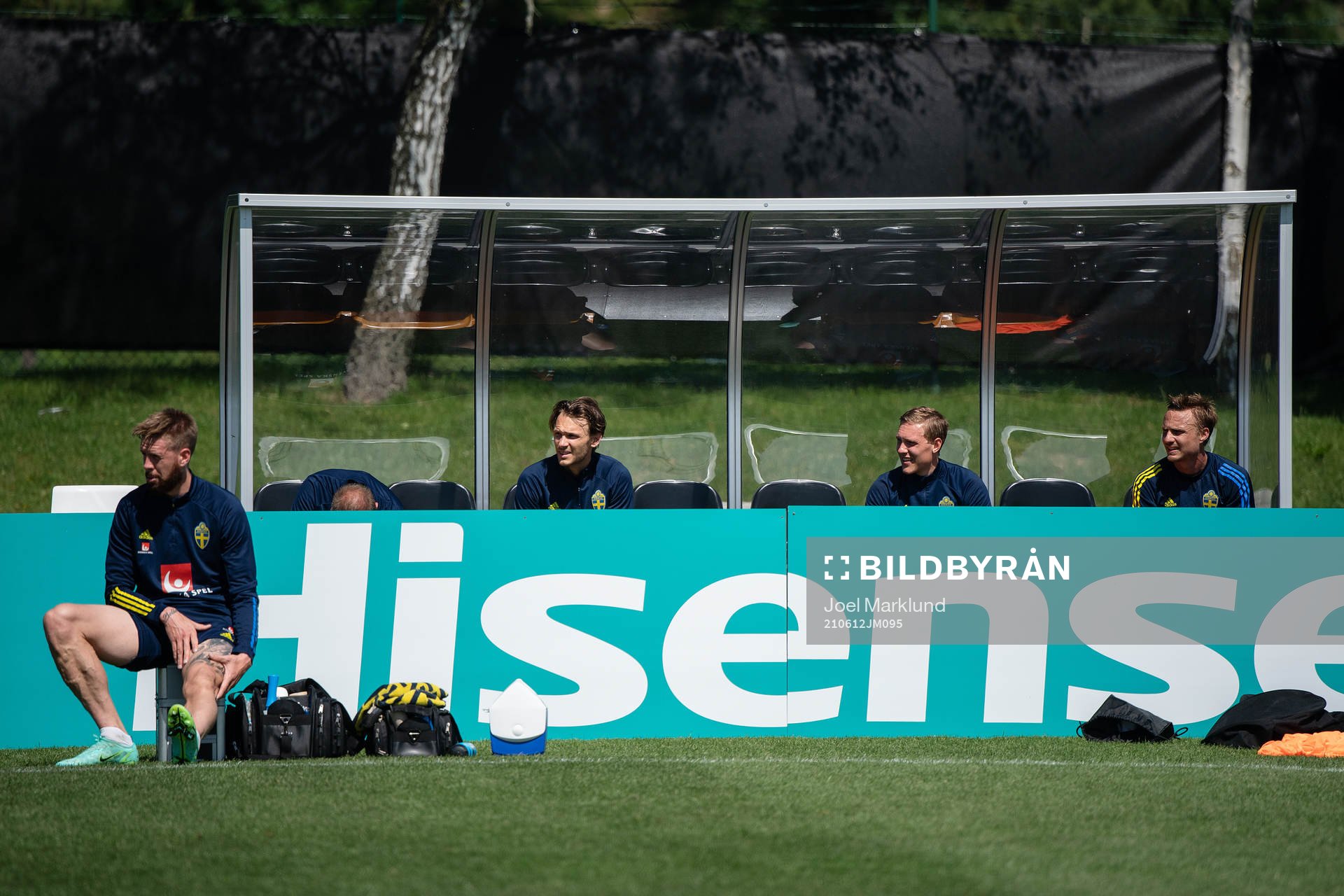 Pontus Jansson, Albin Ekdal, Ludwig Augustinsson and Pierre