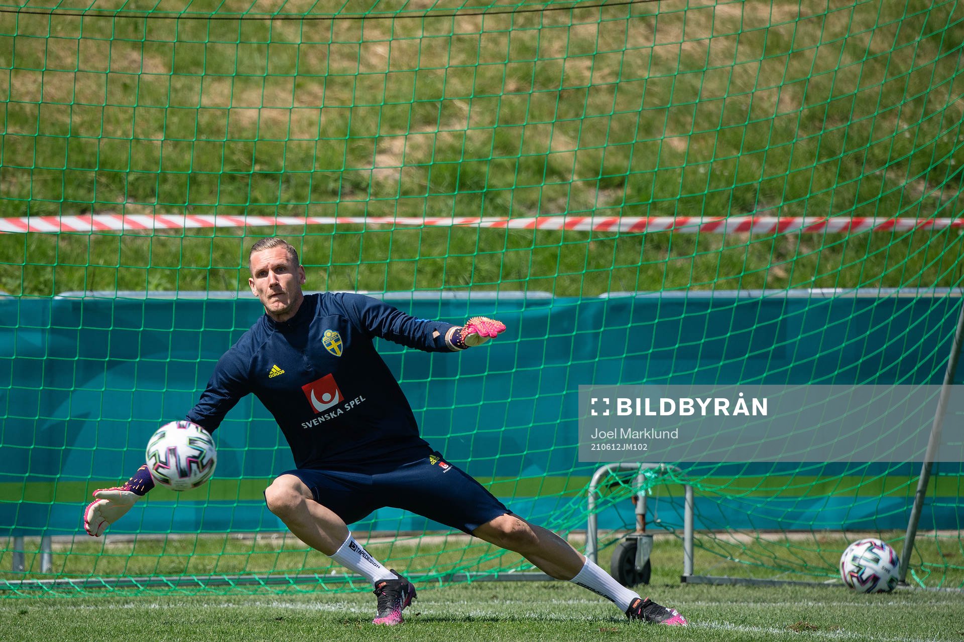 goalkeeper Robin Olsen of the Swedish national football