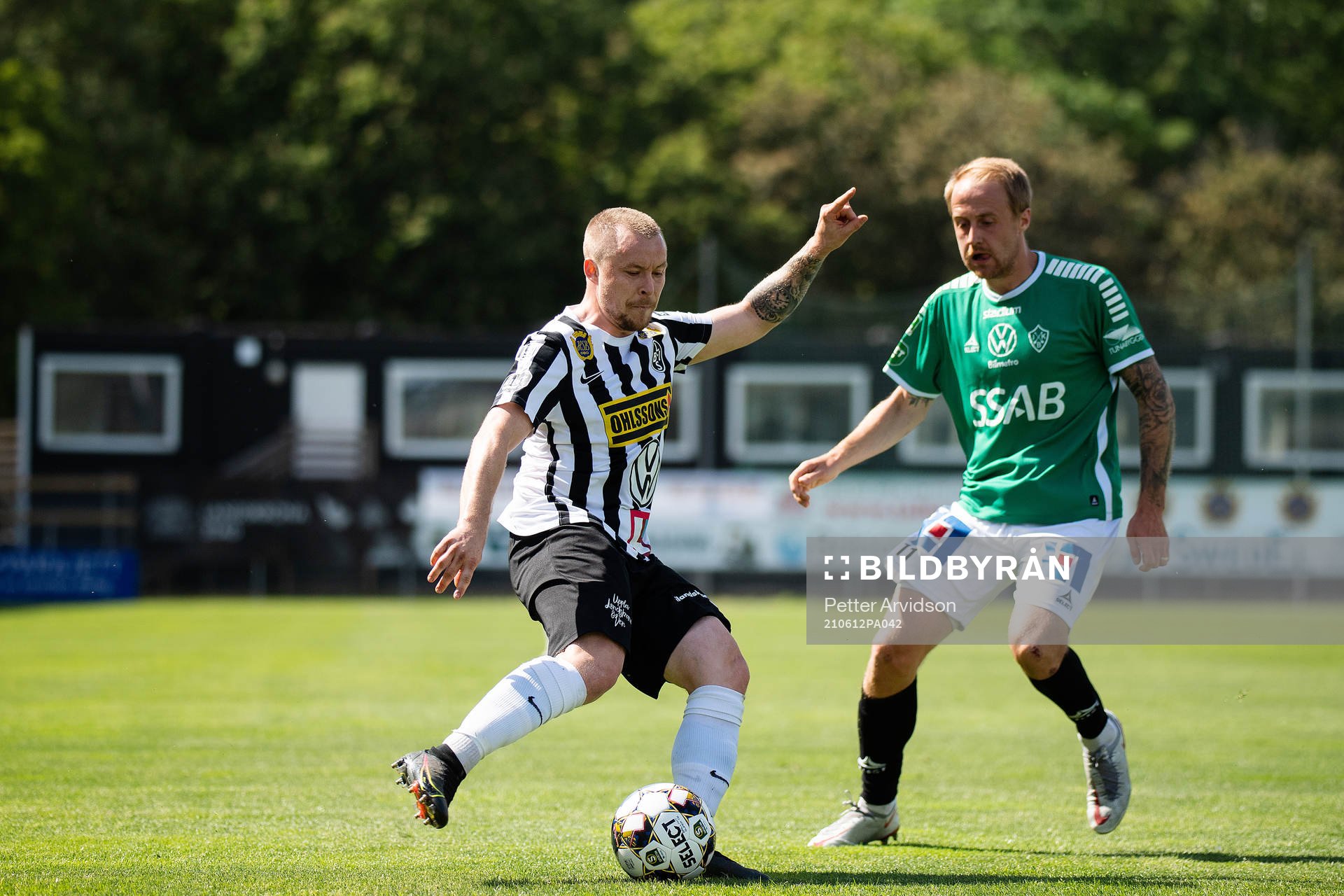 Landskronas Nicklas Nielsen och Brages Anton Lundin