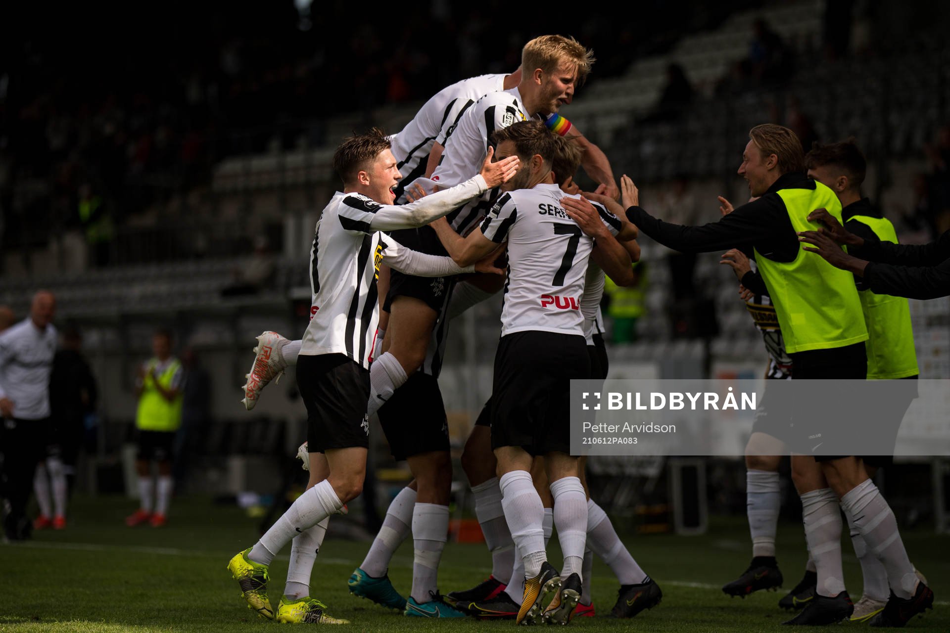 Landskronas spelare jublar