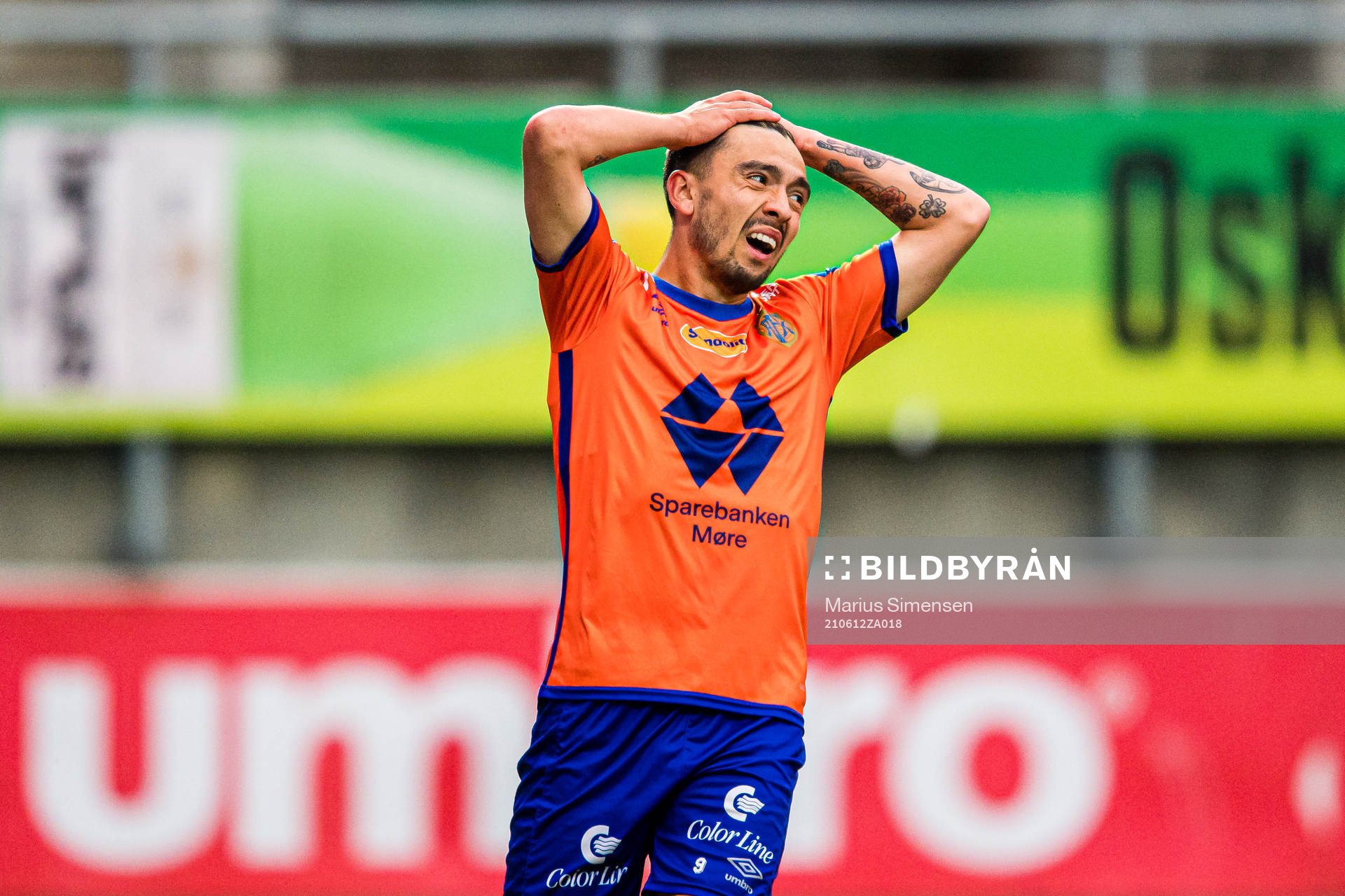 Niklas Fernando Nygaard Castro of Aalesund reacts