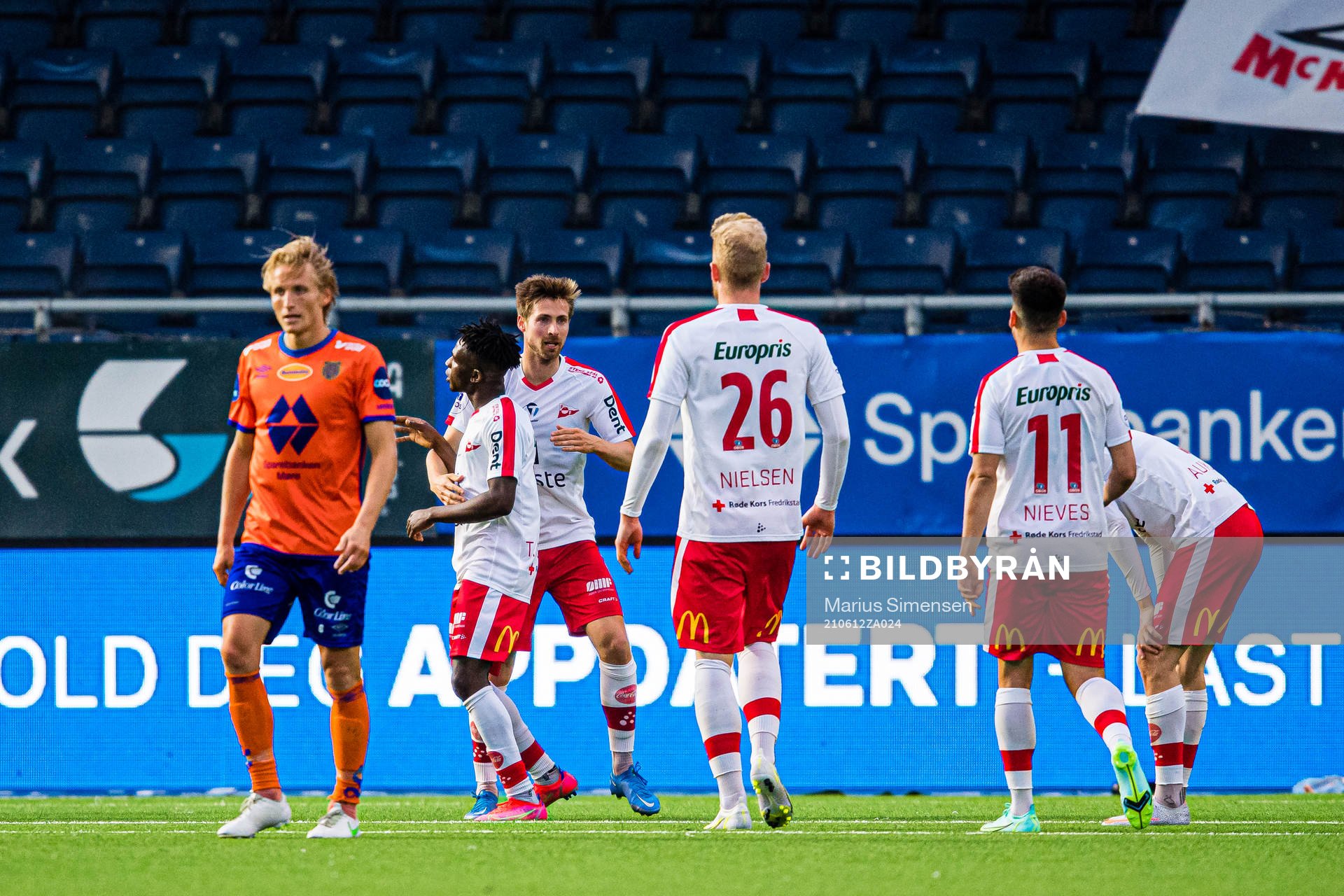 Nicolay Tveten Solberg of Fredrikstad celebrates