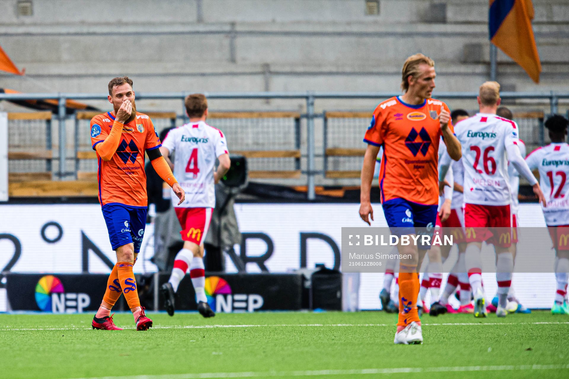 David Thomas Fällman of Aalesund looks dejected