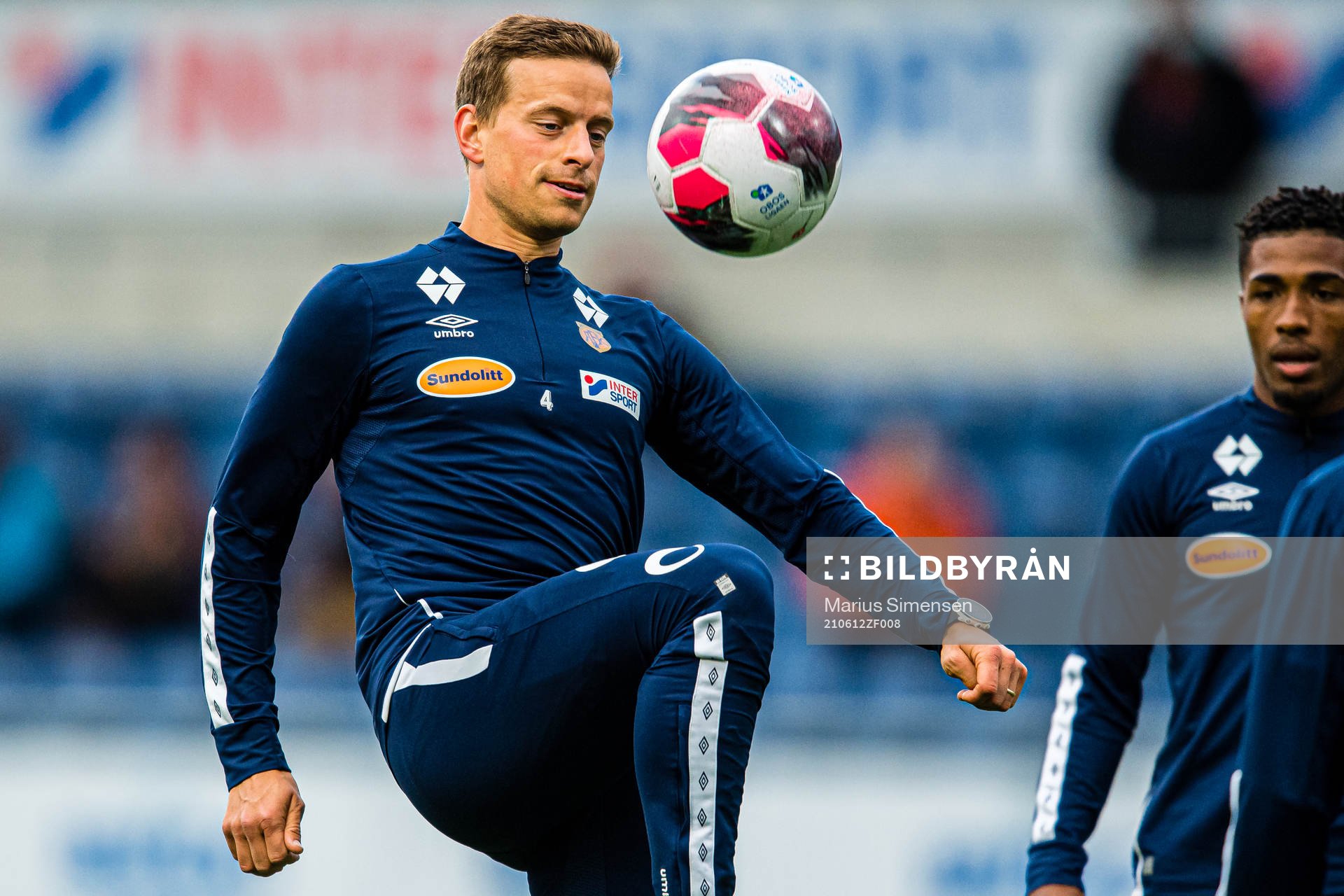 Jonas Grønner of Aalesund warms up
