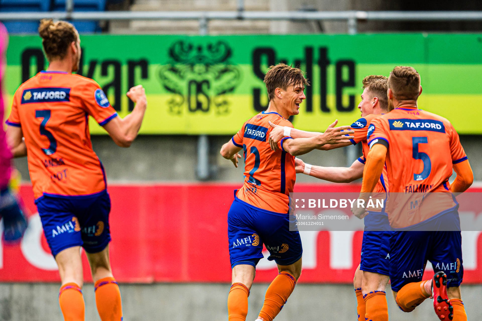 Sigurd Hauso Haugen of Aalesund celebrates