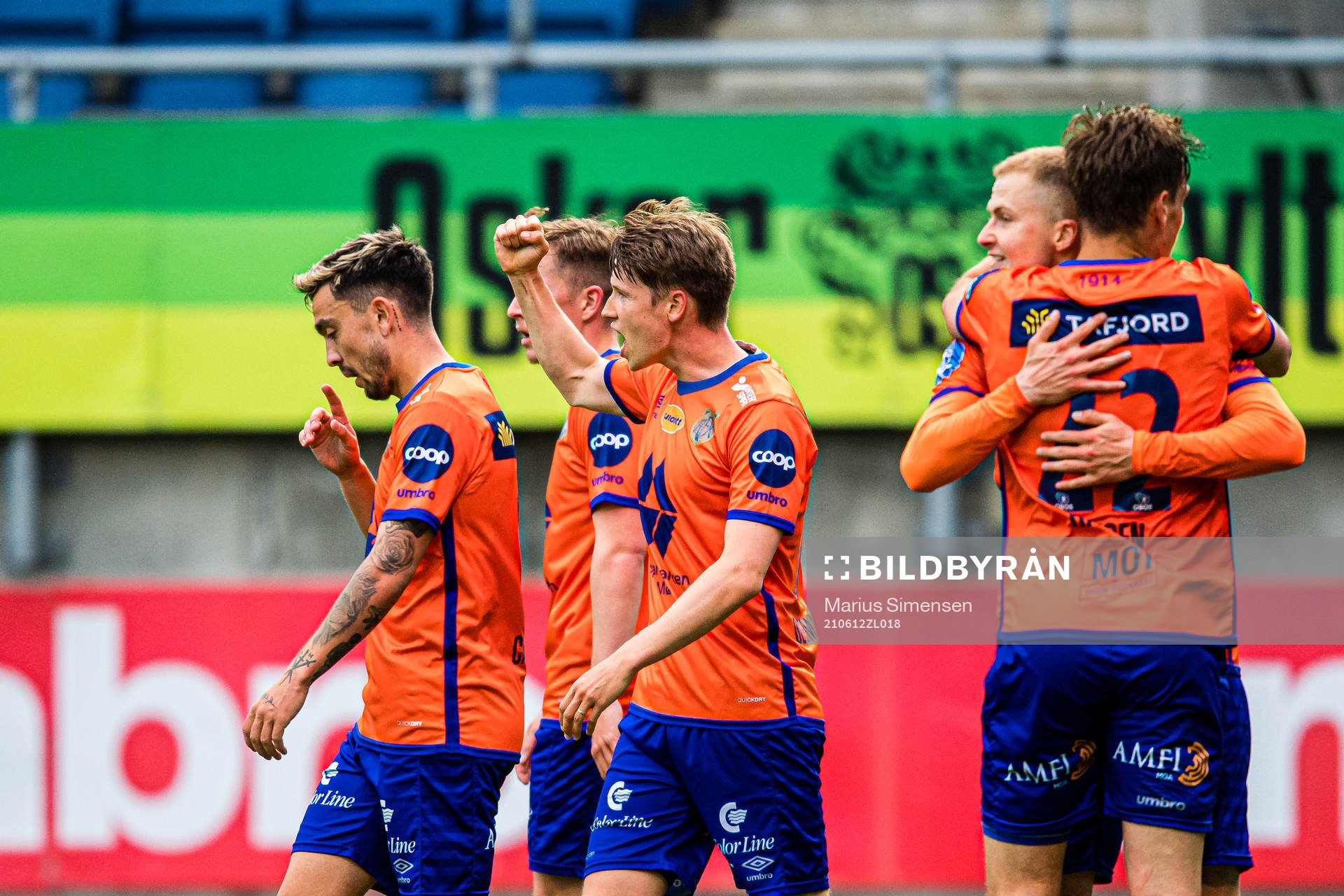 Kristoffer Ødemarksbakken of Aalesund celebrates