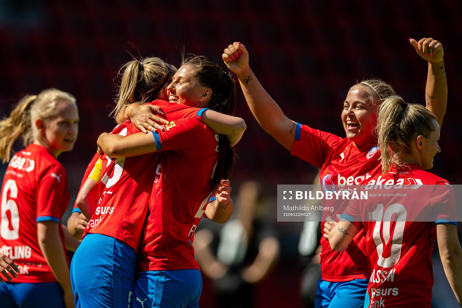Helsingborgs Josefine Wiksell jublar