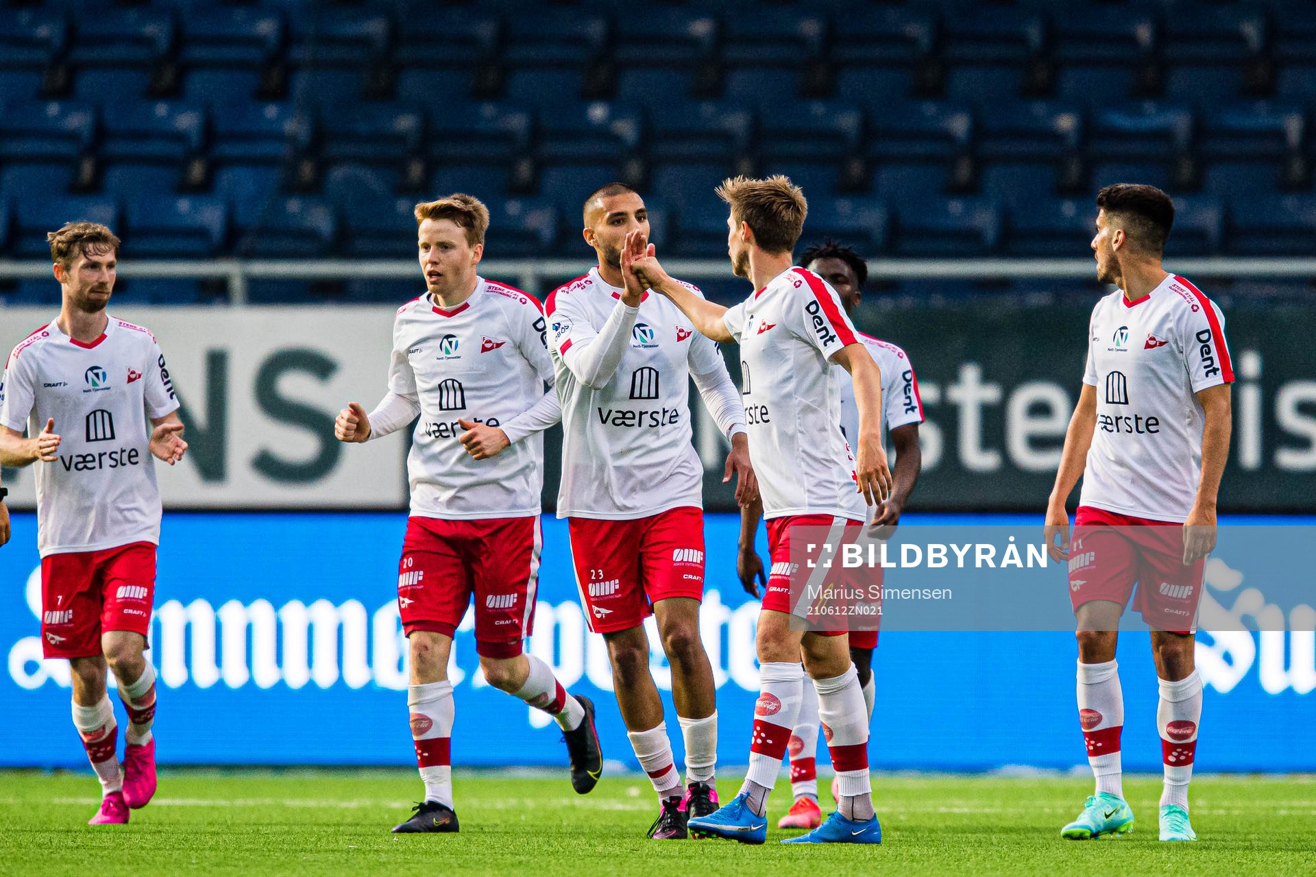 Nicolay Tveten Solberg of Fredrikstad celebrates
