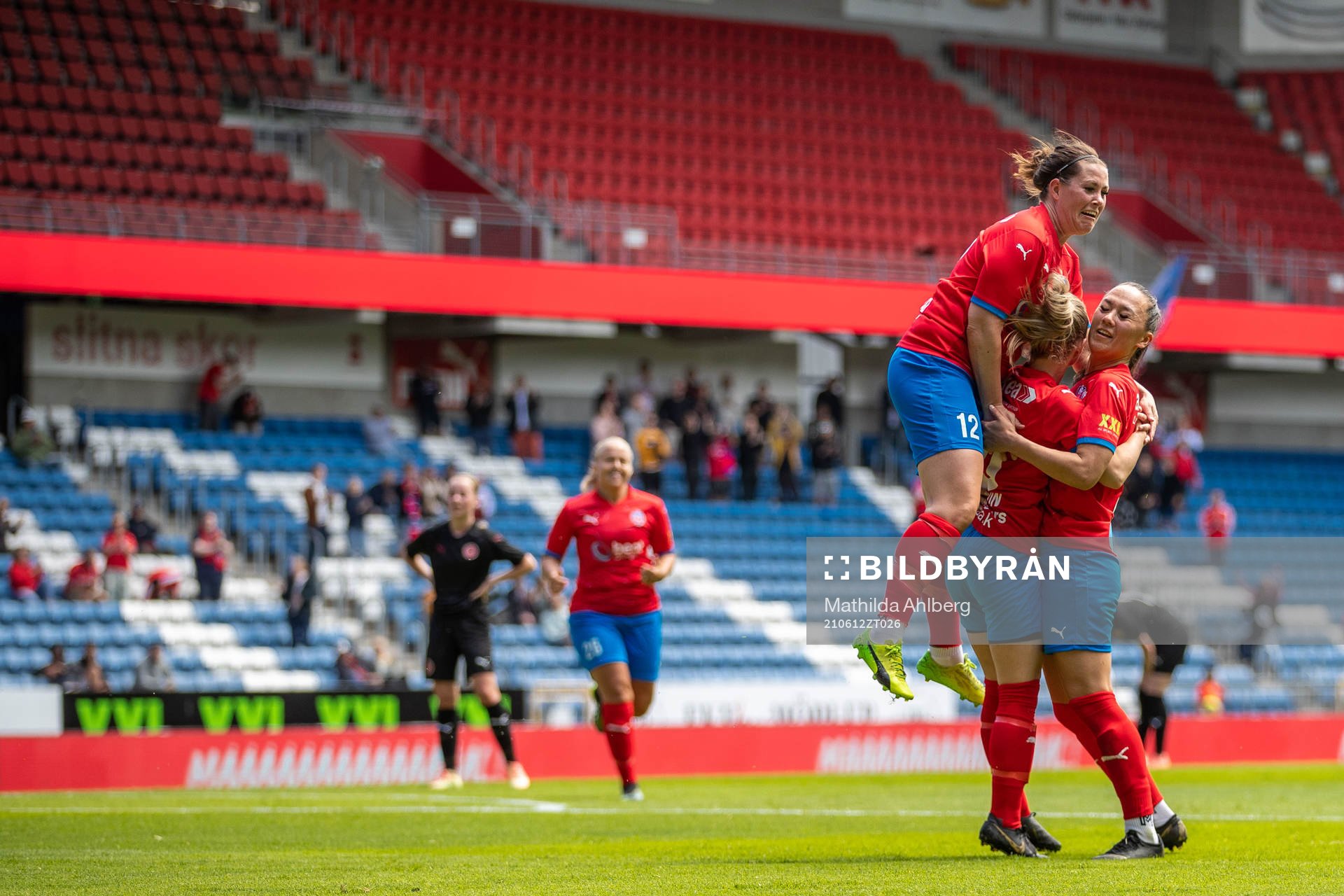 Helsingborgs Mia Westerblad, Sanna Nilsson och Isabel