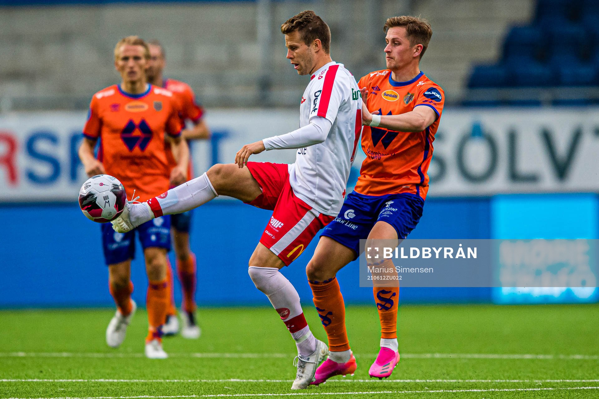 Olav Øby of Fredrikstad and Simen Bolkan Nordli of Aalesund