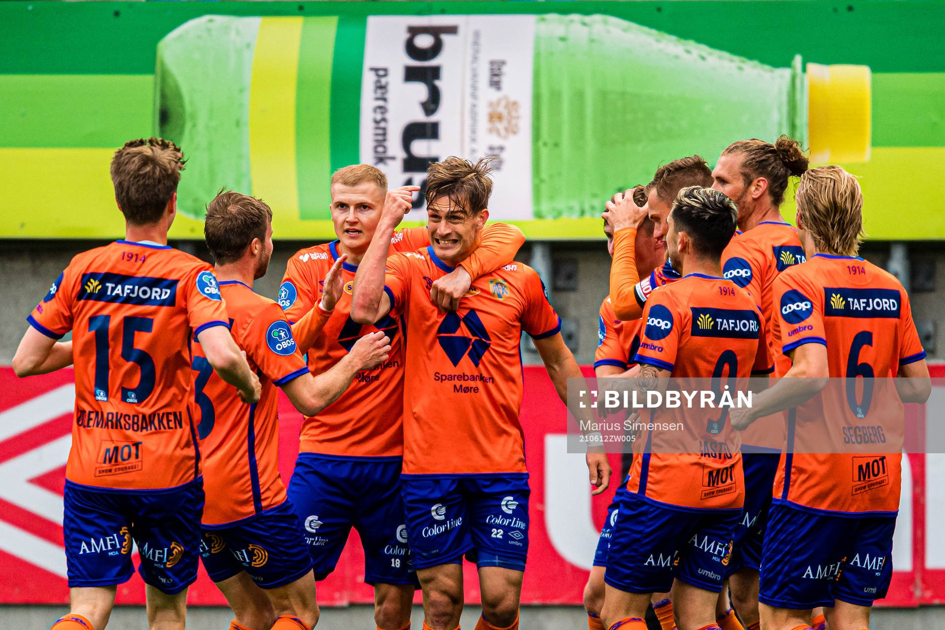 Sigurd Hauso Haugen of Aalesund celebrates