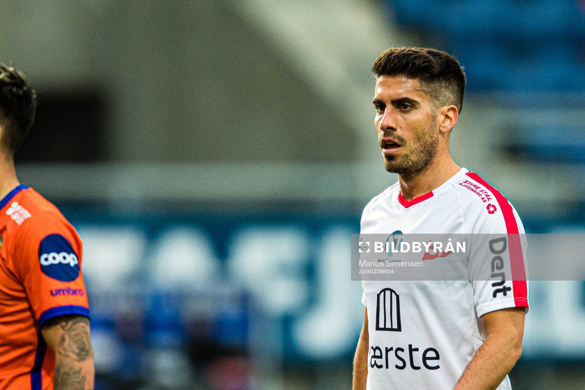 Antonio Martin Nieves of Fredrikstad during the OBOS-ligaen match between Aalesund and Fredrikstad on June 12, 2021 in Ålesund.