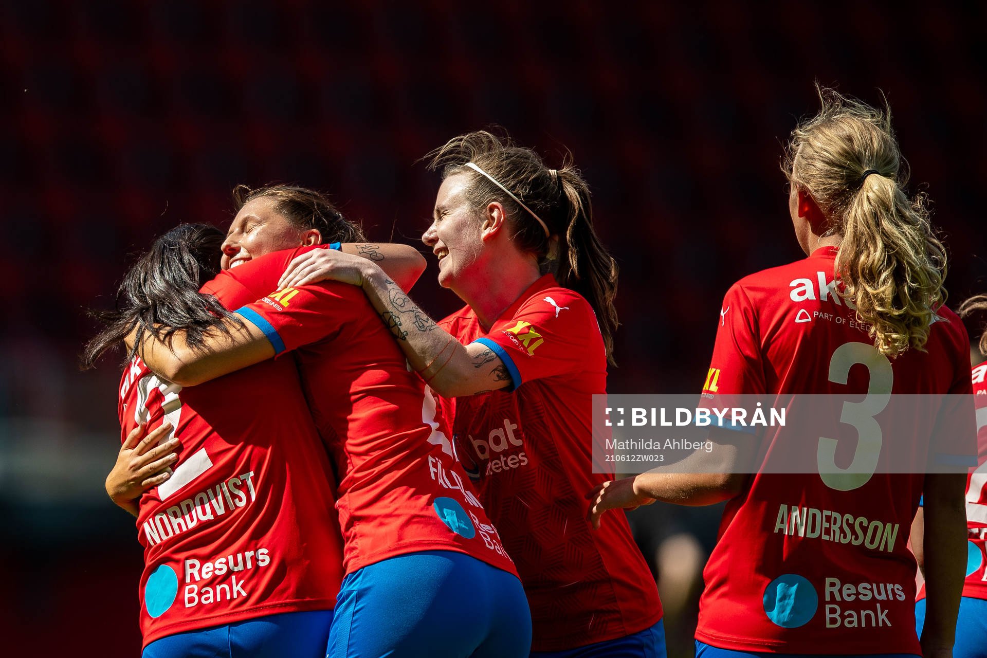 Helsingborgs Johanna Fäldtman jublar