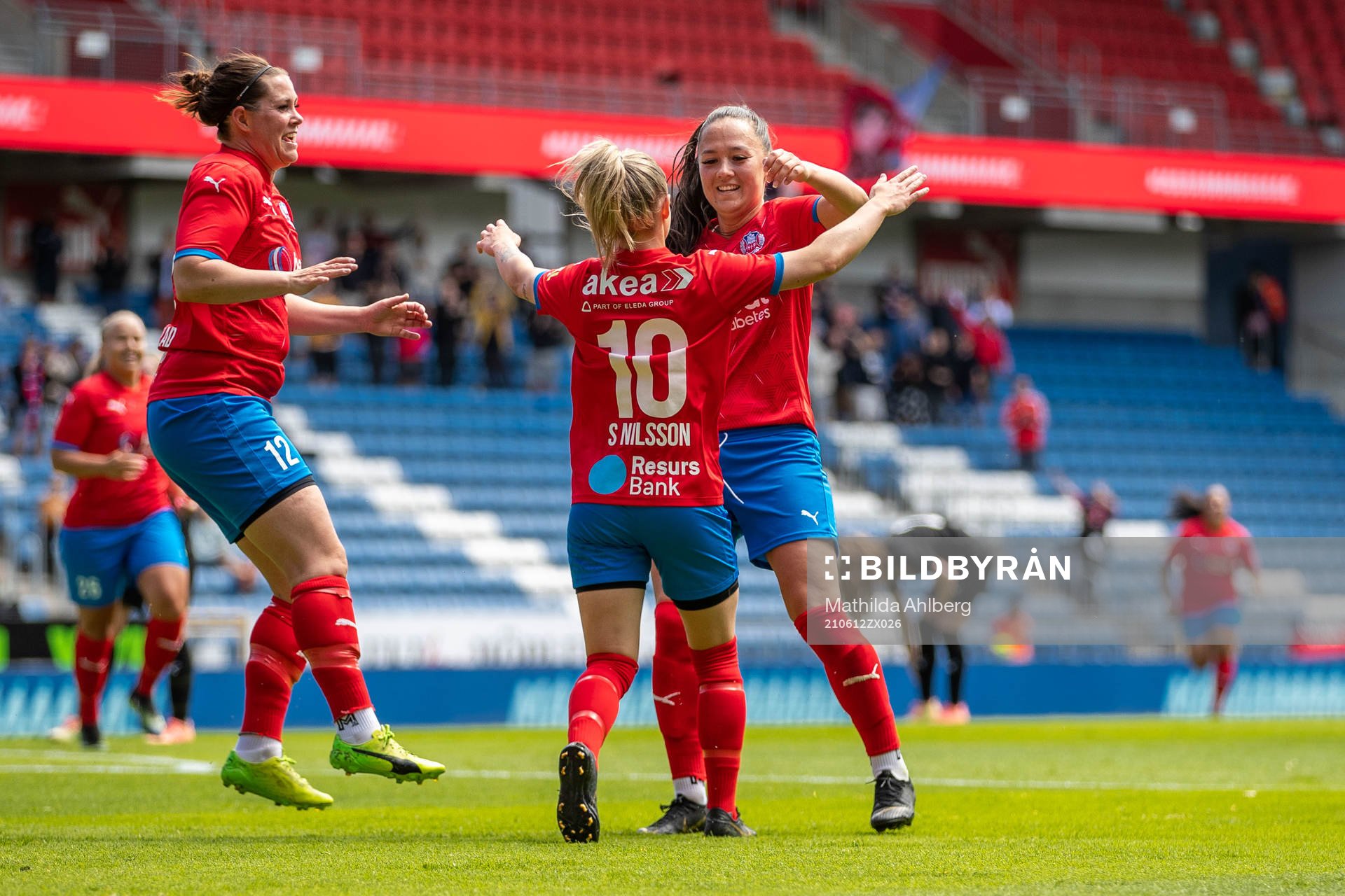 Helsingborgs Mia Westerblad, Sanna Nilsson och Isabel