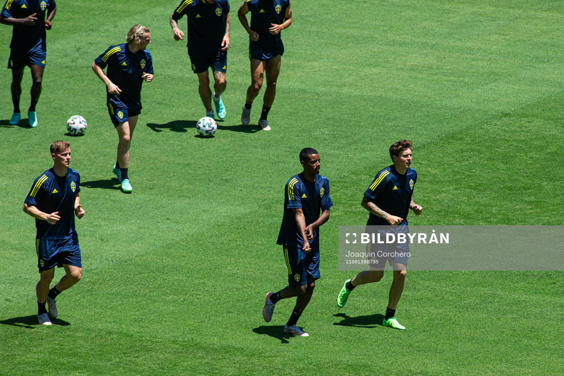 Emil Krafth, Alexander Isak and Victor Nilsson Lindelöf of