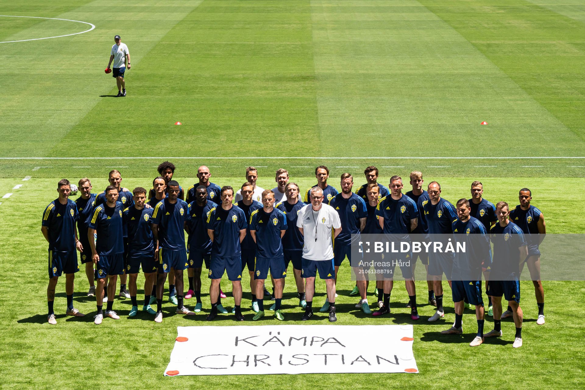 In this handout photo from the Swedish Football Association