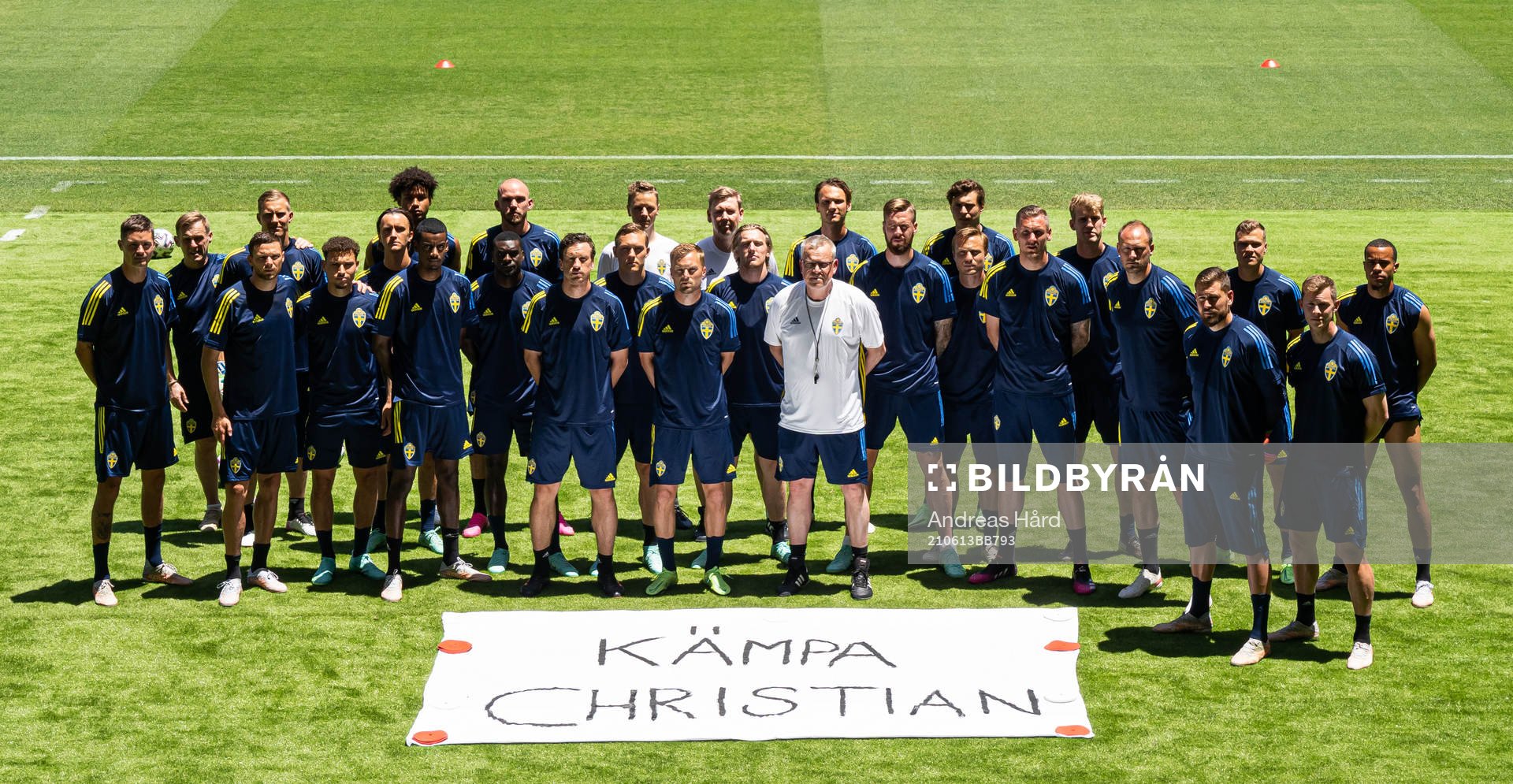 In this handout photo from the Swedish Football Association