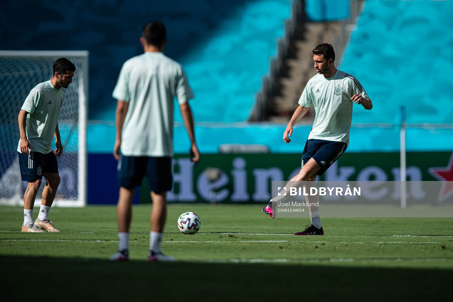 Aymeric Laporte of the Spanish national football team at a