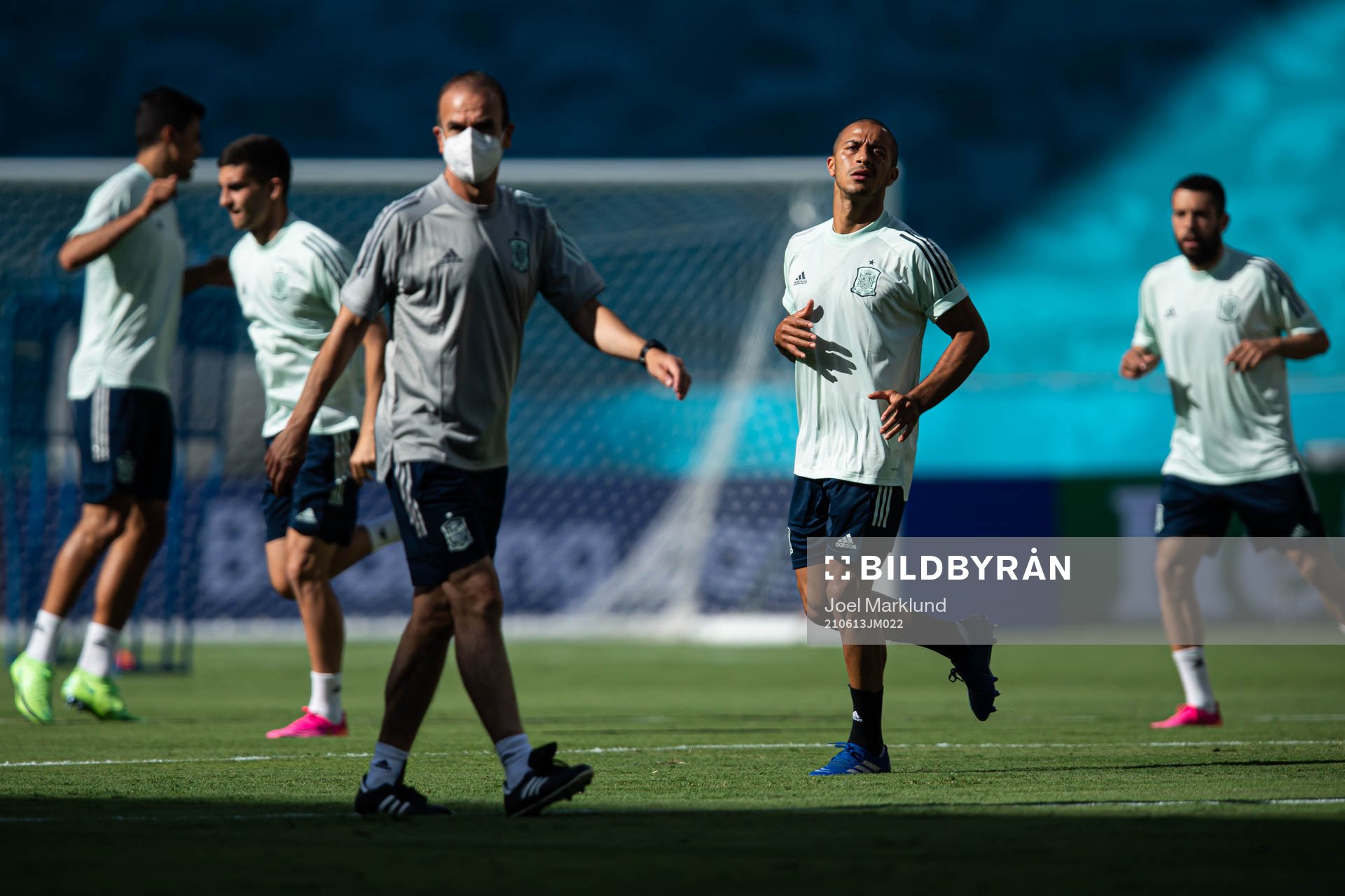 Thiago Alcantara of the Spanish national football team at a
