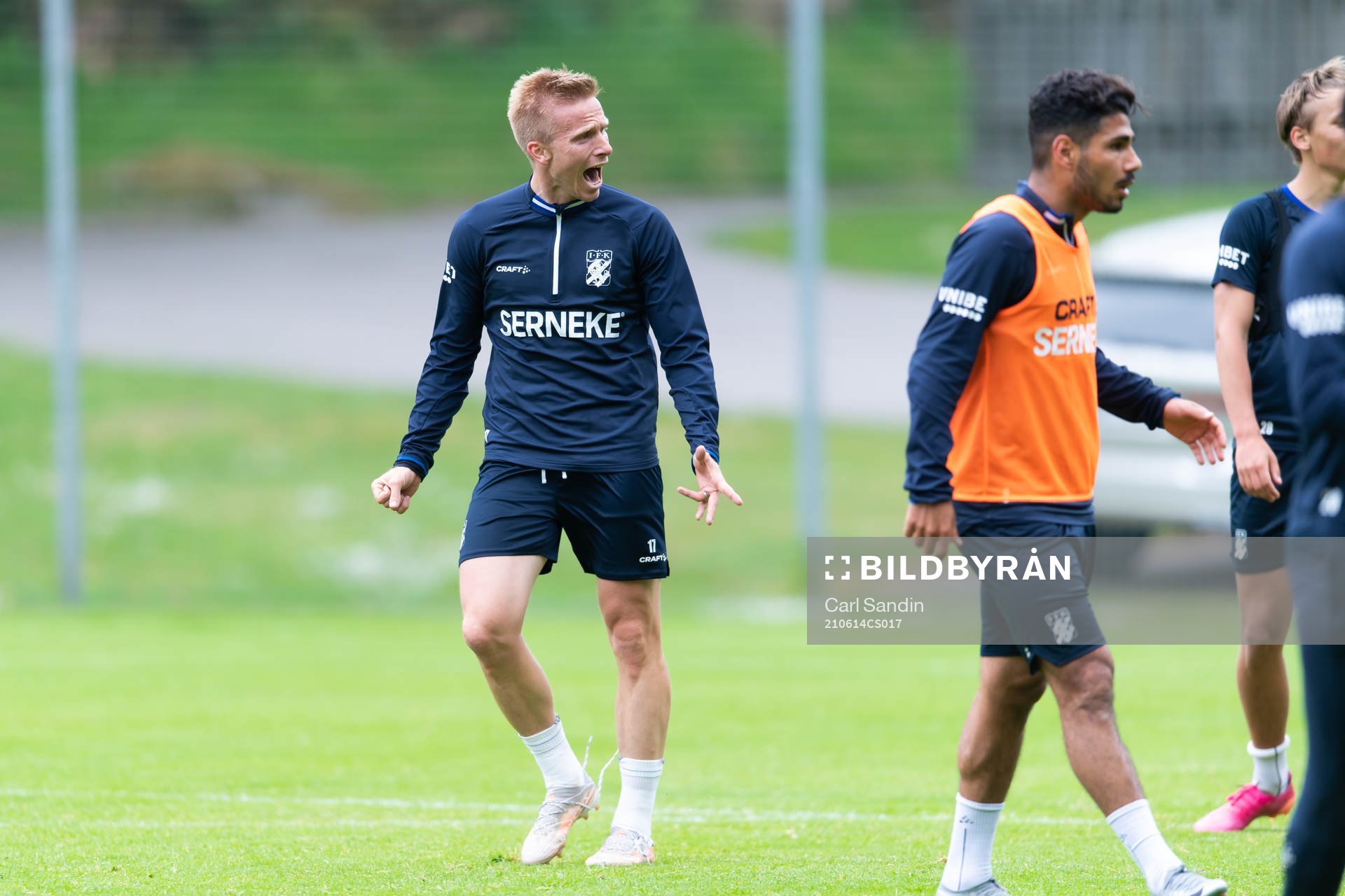 IFK Göteborgs Oscar Wendt reagerar