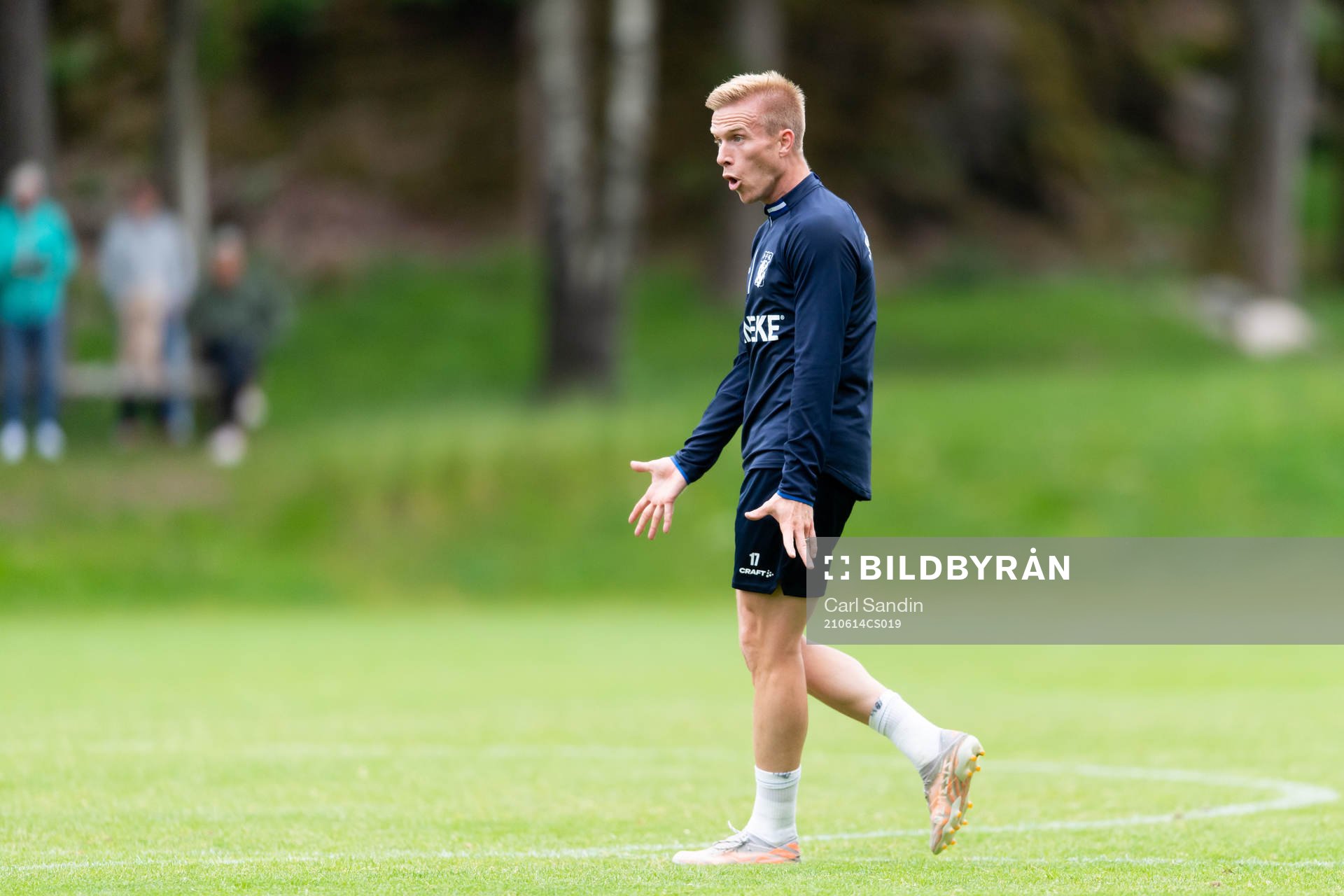 IFK Göteborgs Oscar Wendt reagerar