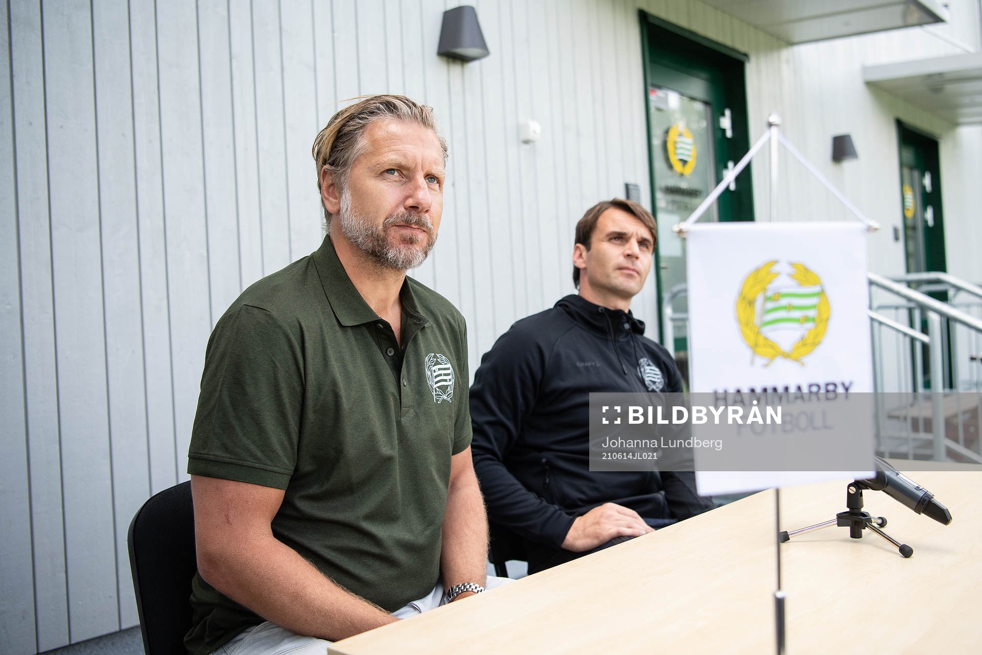 Jesper Jansson, sportchef, och Milos Milojevic, tränare