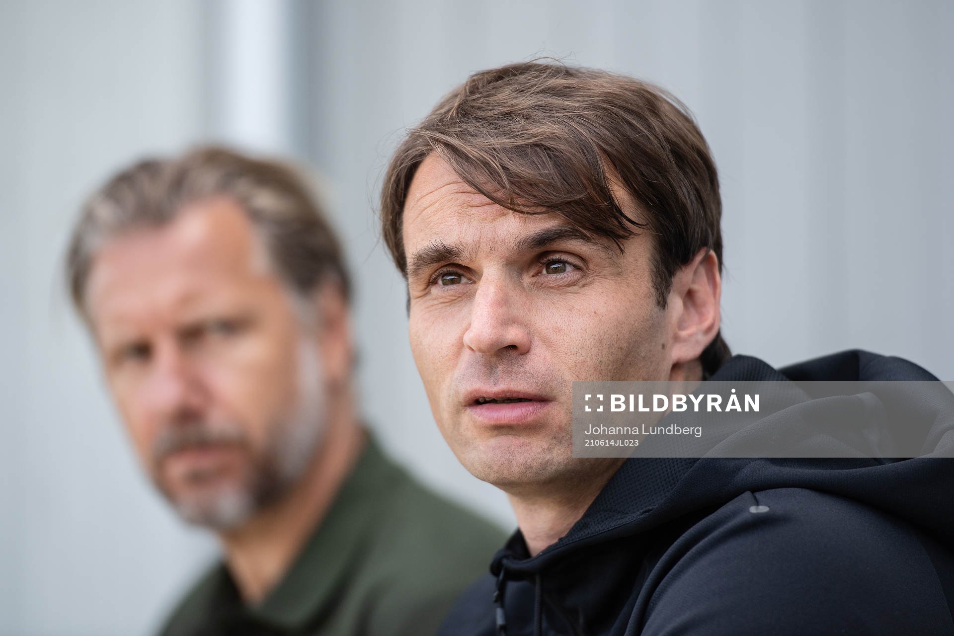 Jesper Jansson, sportchef, och Milos Milojevic, tränare
