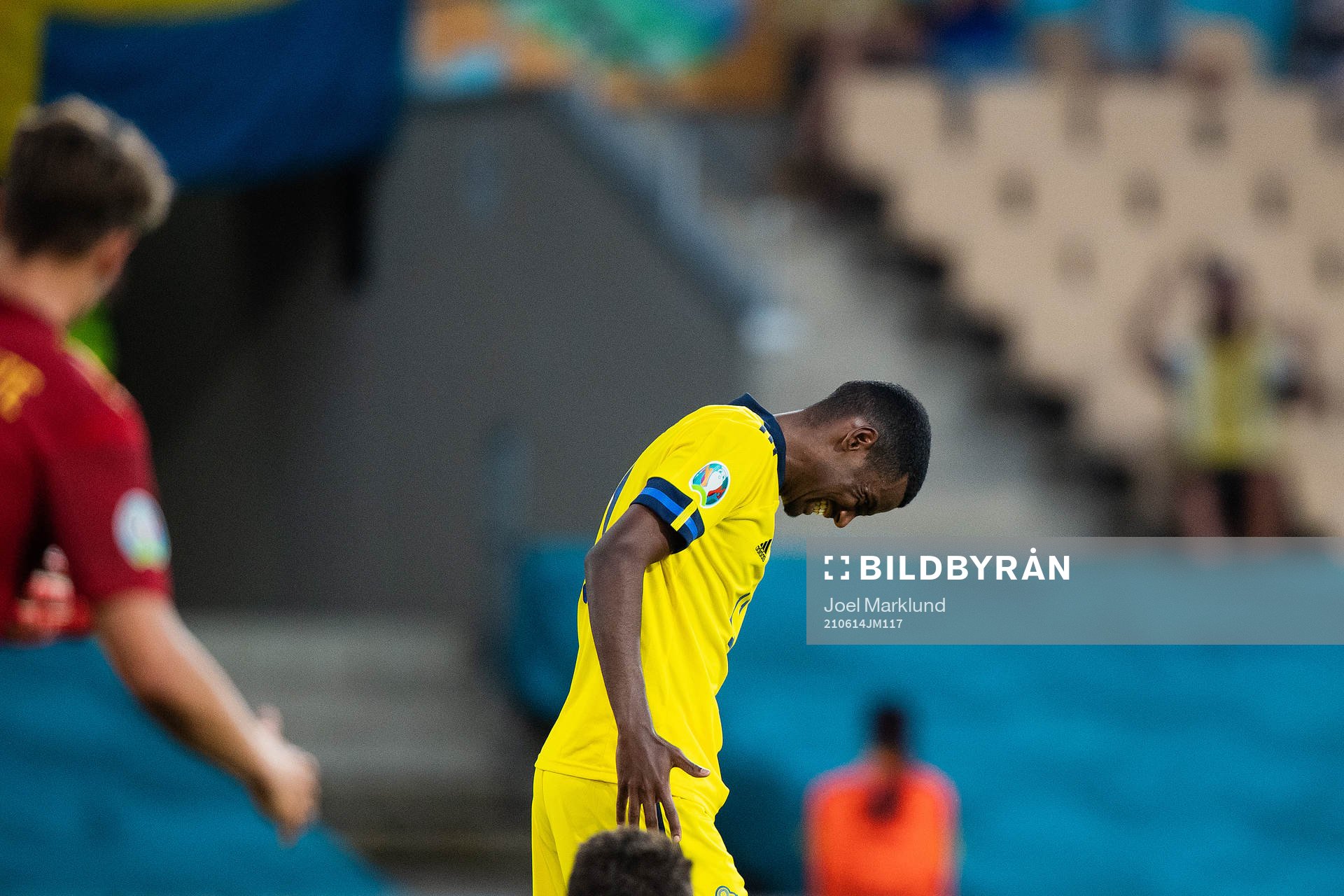 Alexander Isak of Sweden looks dejected