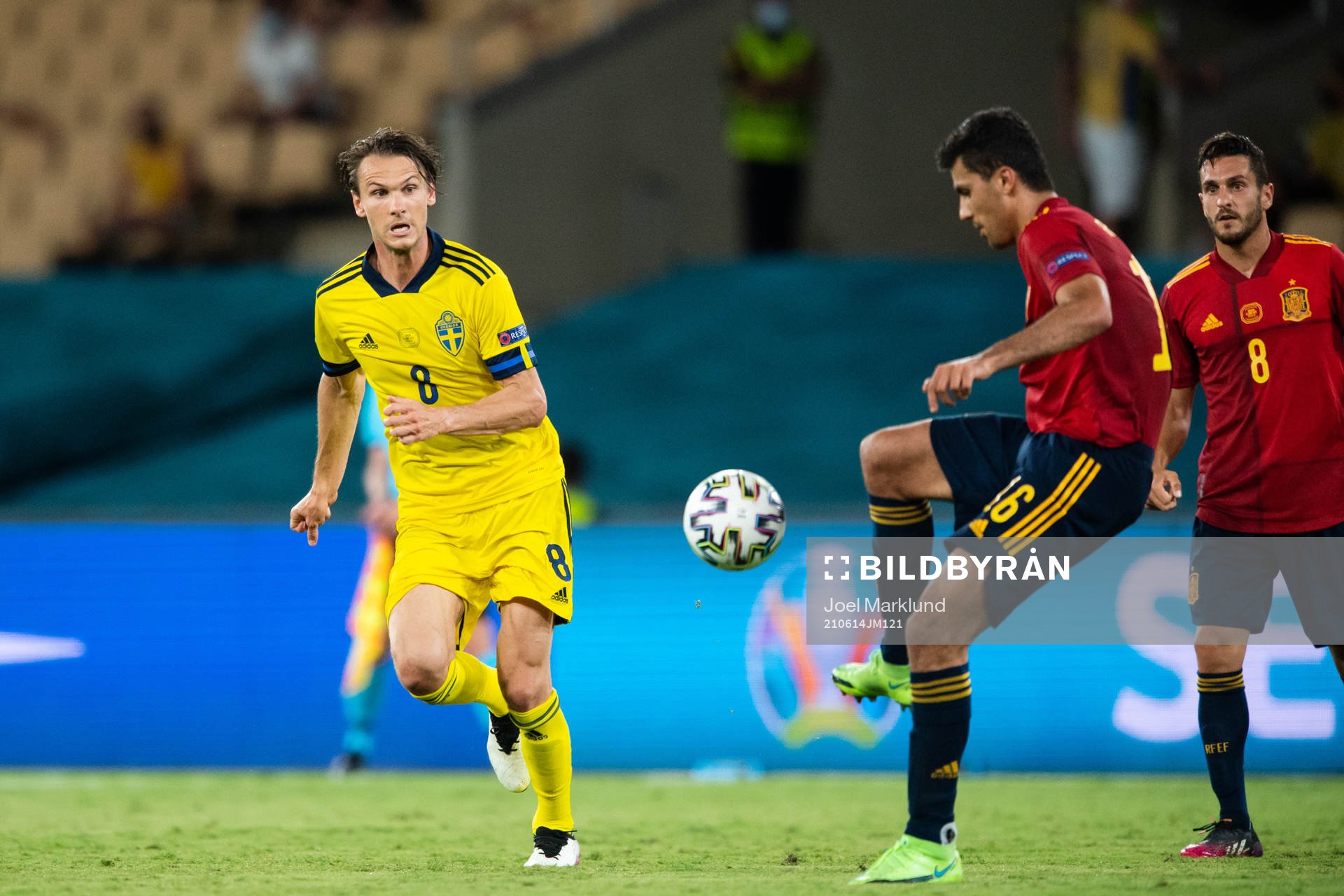 Albin Ekdal of Sweden Rodri Rodri of Spain