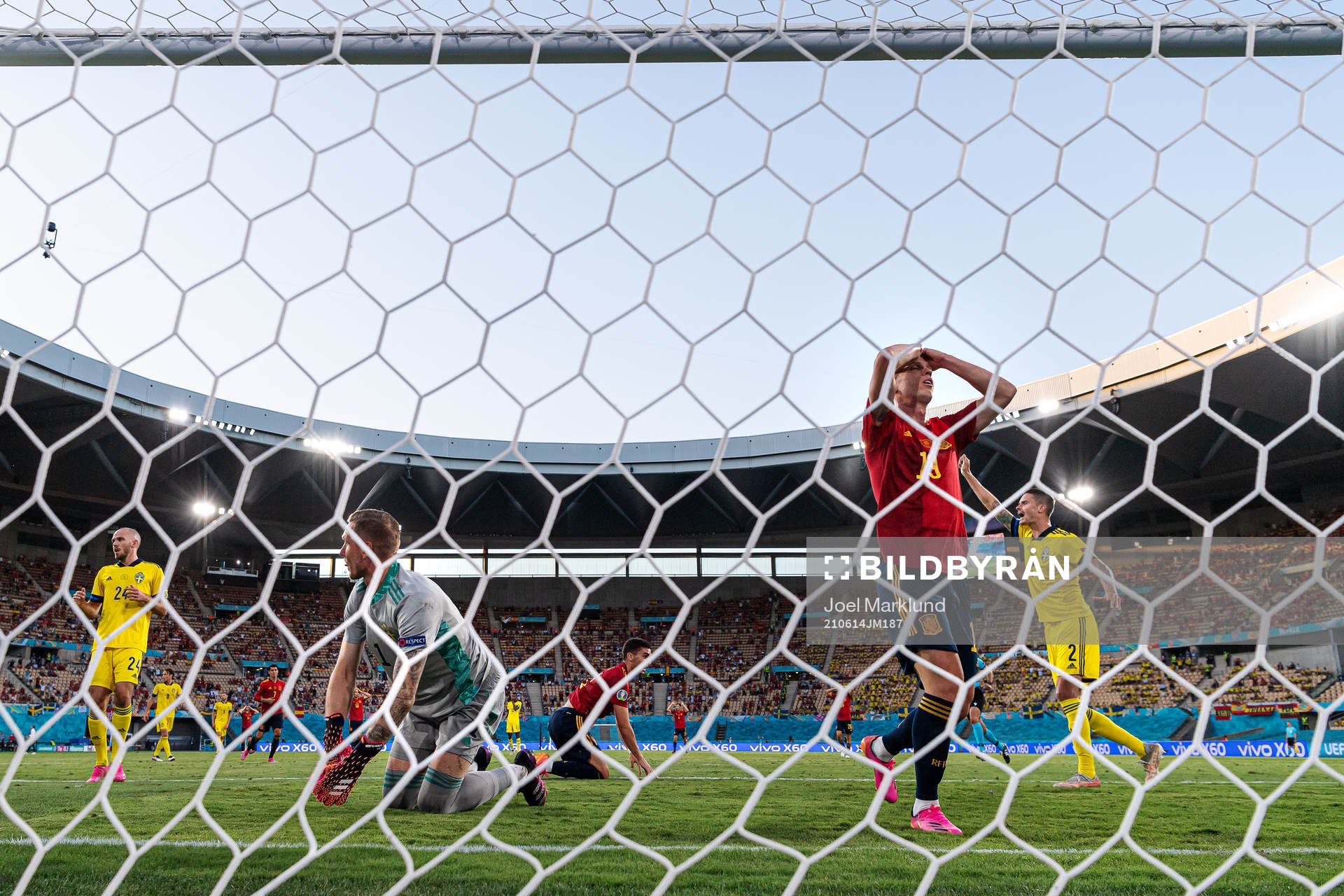 Dani Olmo of Spain looks dejected