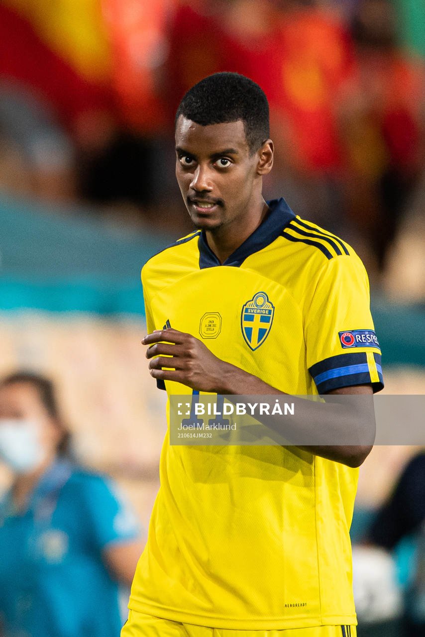 Alexander Isak of Sweden after the UEFA Euro 2020 Football Championship match between Spain and Sweden on June 14, 2021 in Seville. 