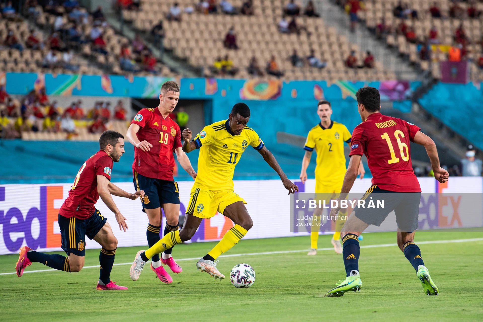 Alexander Isak of Sweden