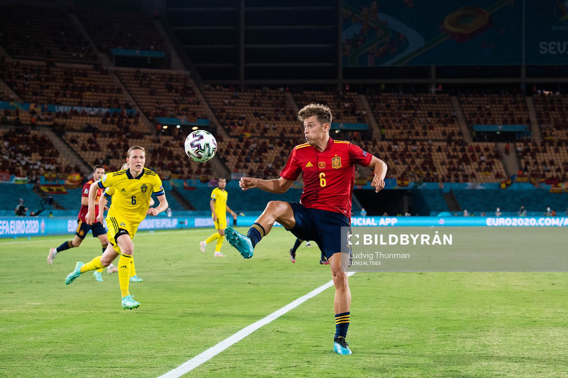 Ludwig Augustinsson of Sweden and Marcos Llorente Marcos