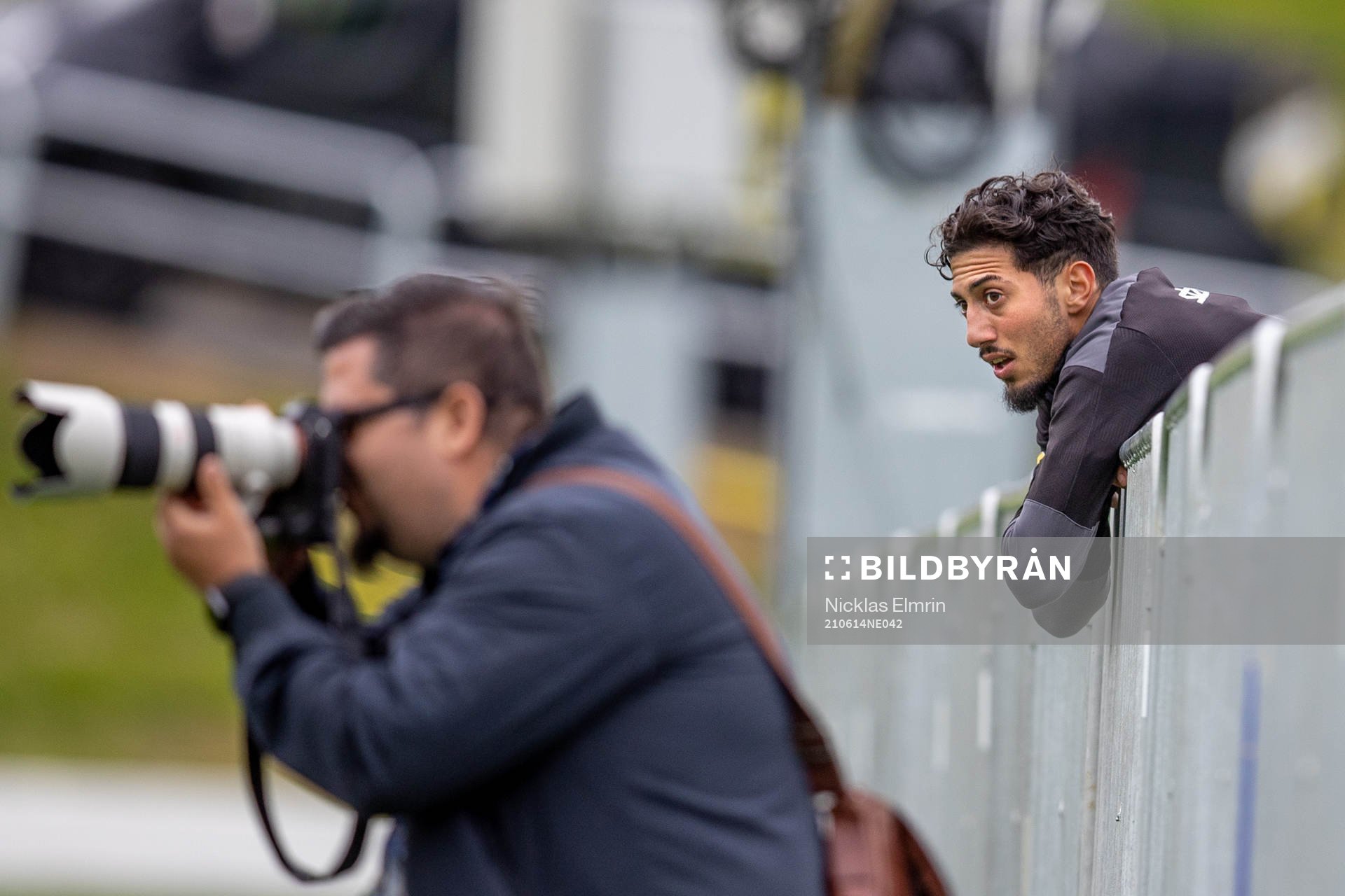 Häckens Samir Maarouf under en träning den 14 juni 2021 i Göteborg. 
