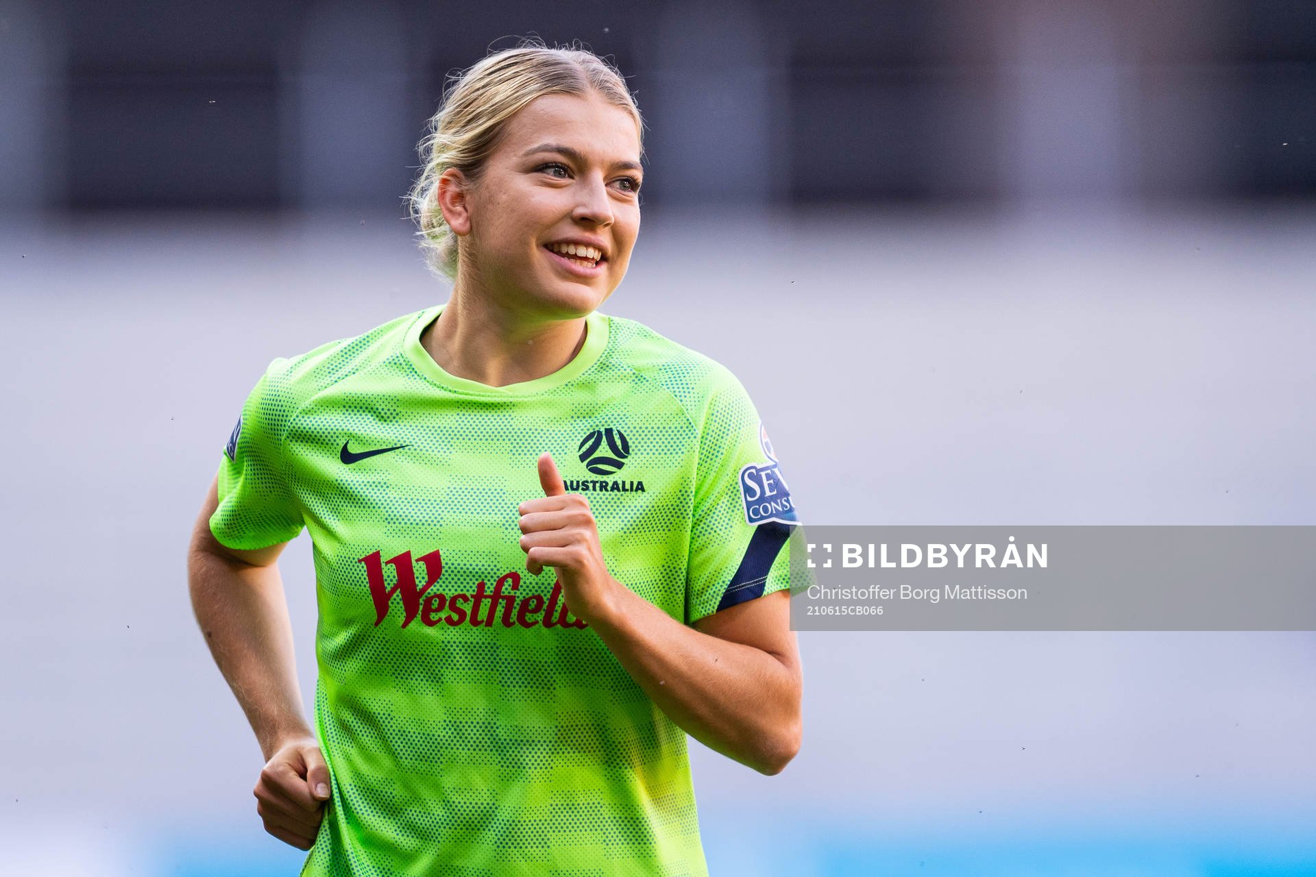 Charlotte Grant of Australia prior to the international