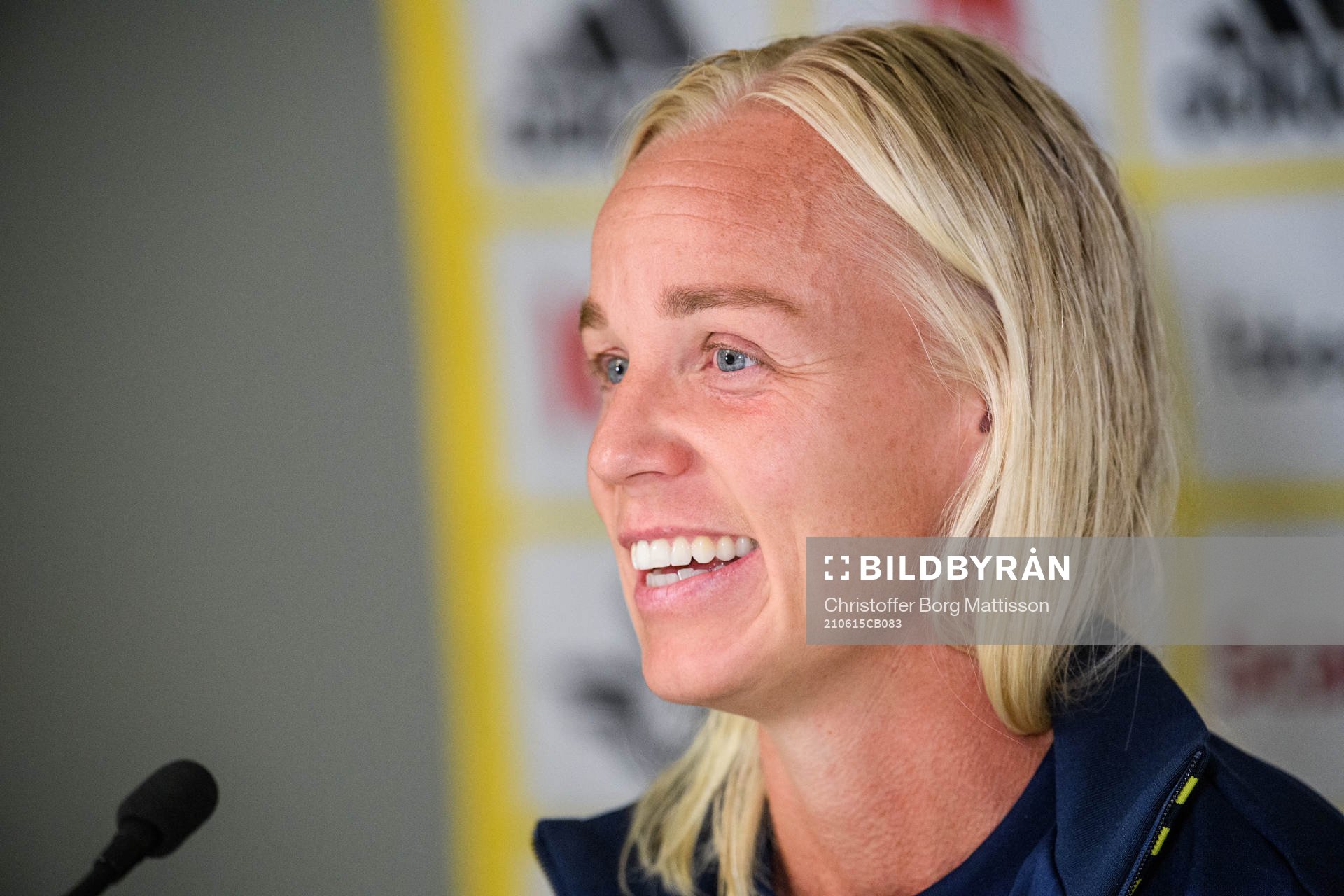 Caroline Seger of Sweden during a press conference after the international friendly football match between Sweden and Australia on June 15, 2021 in Kalmar.