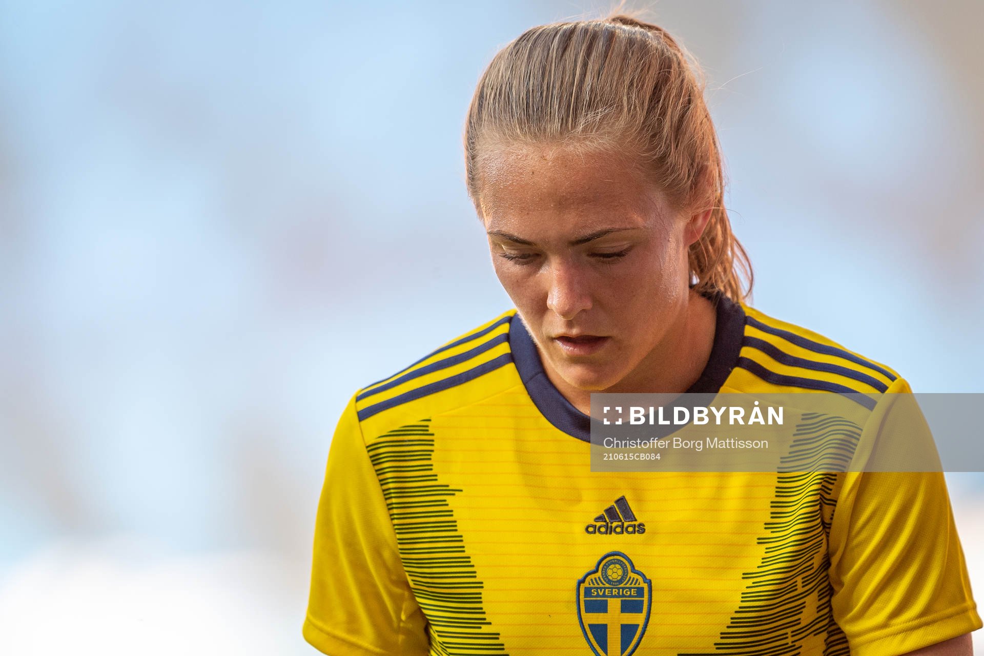 Magdalena Eriksson of Sweden looks dejected