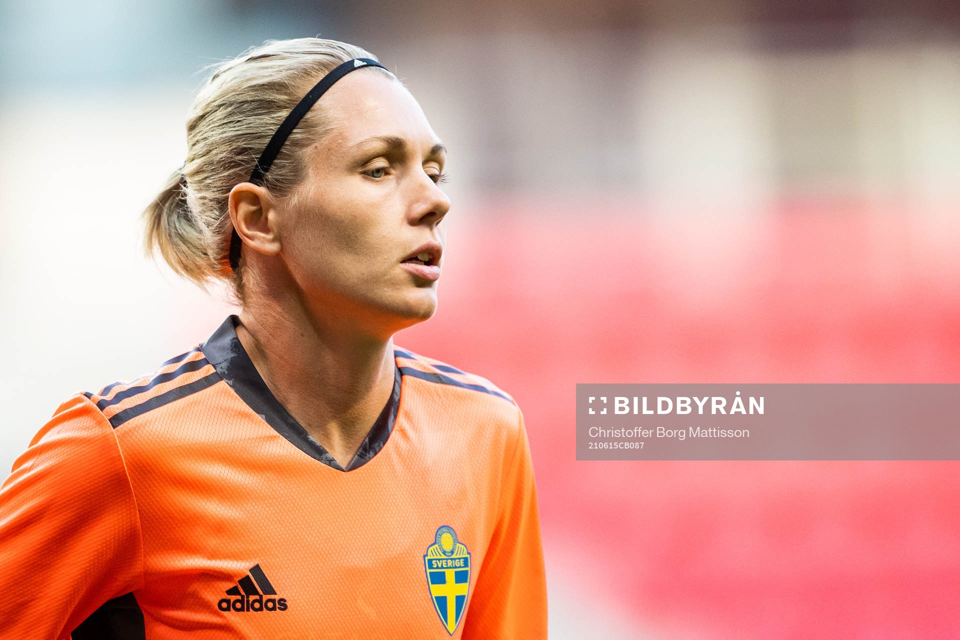 goalkeeper Jennifer Falk of Sweden