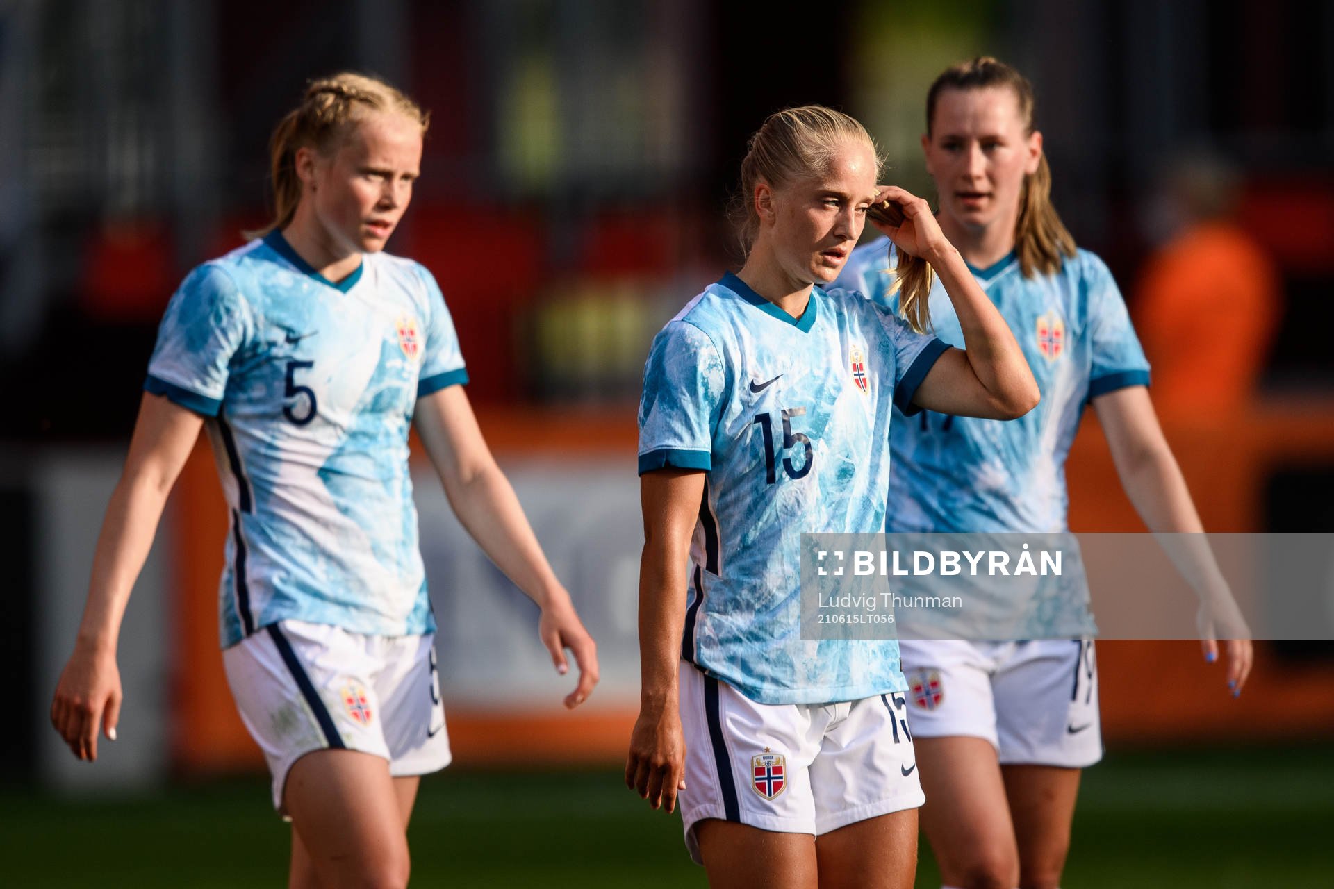 Julie Blakstad and Amalie Vevle Eikeland of Norway look