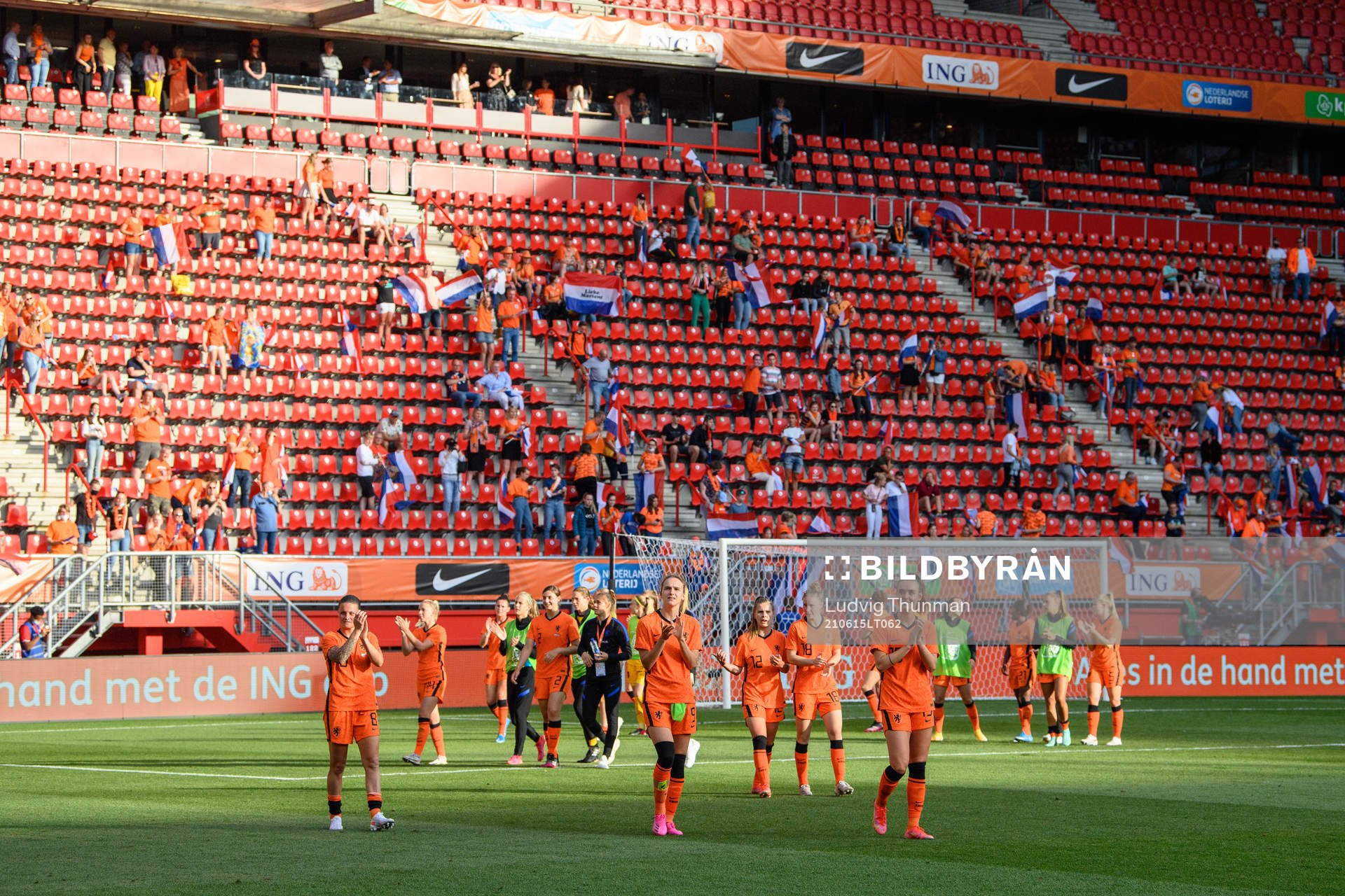 Players of the Netherlands celebrate