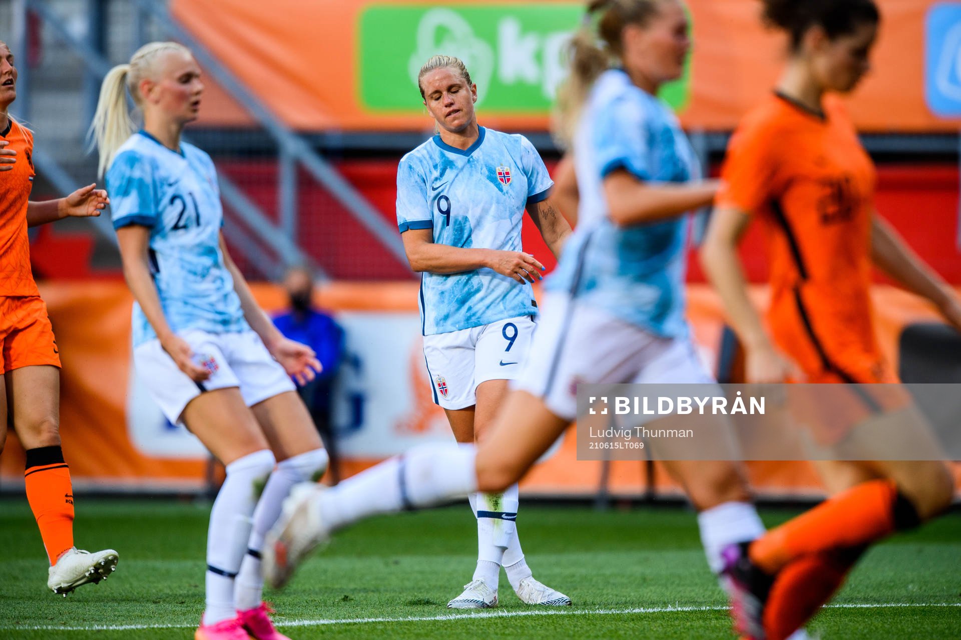 Elise Hove Thorsnes of Norway looks dejected