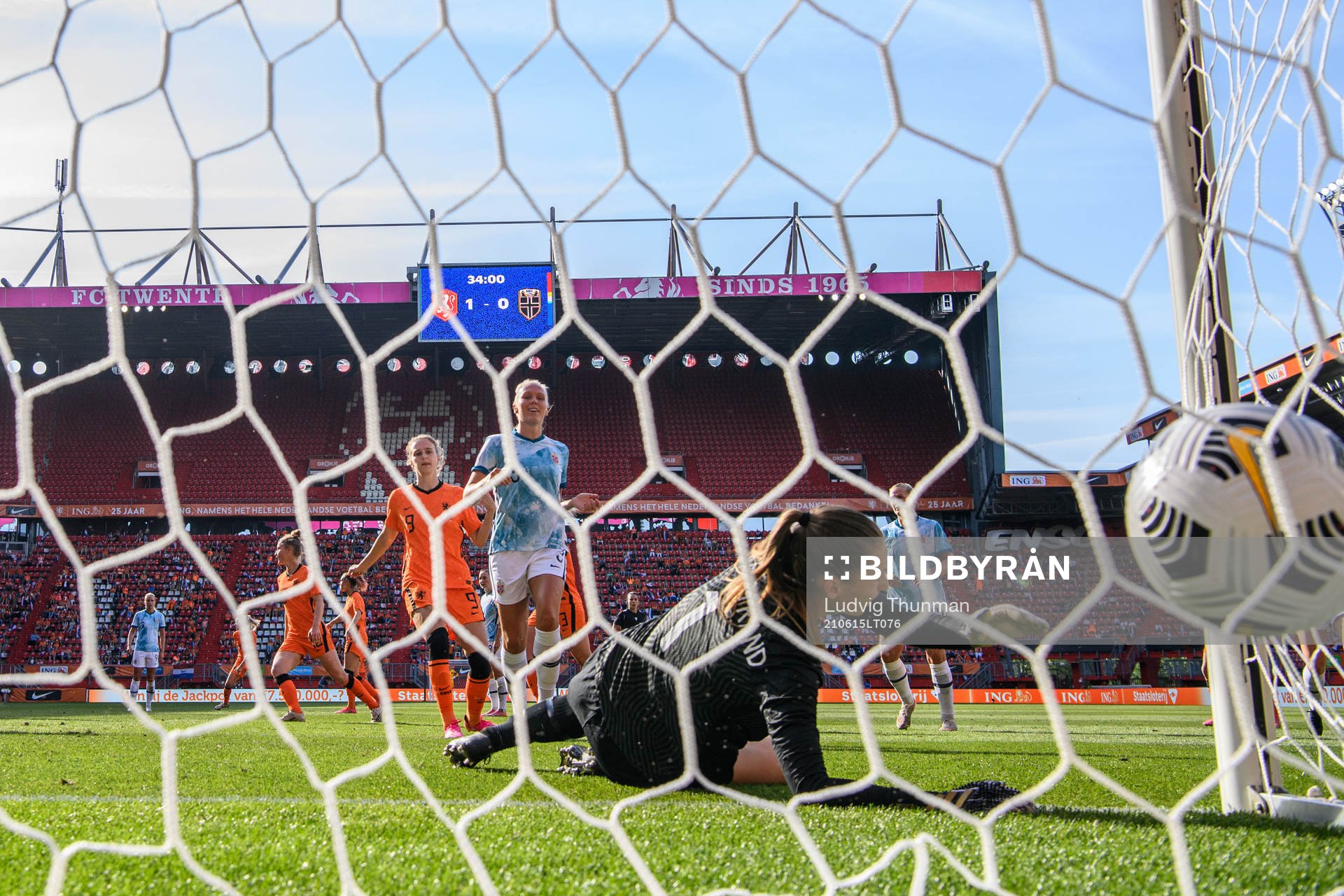 goalkeeper Cecilie Fiskerstrand of Norway when the