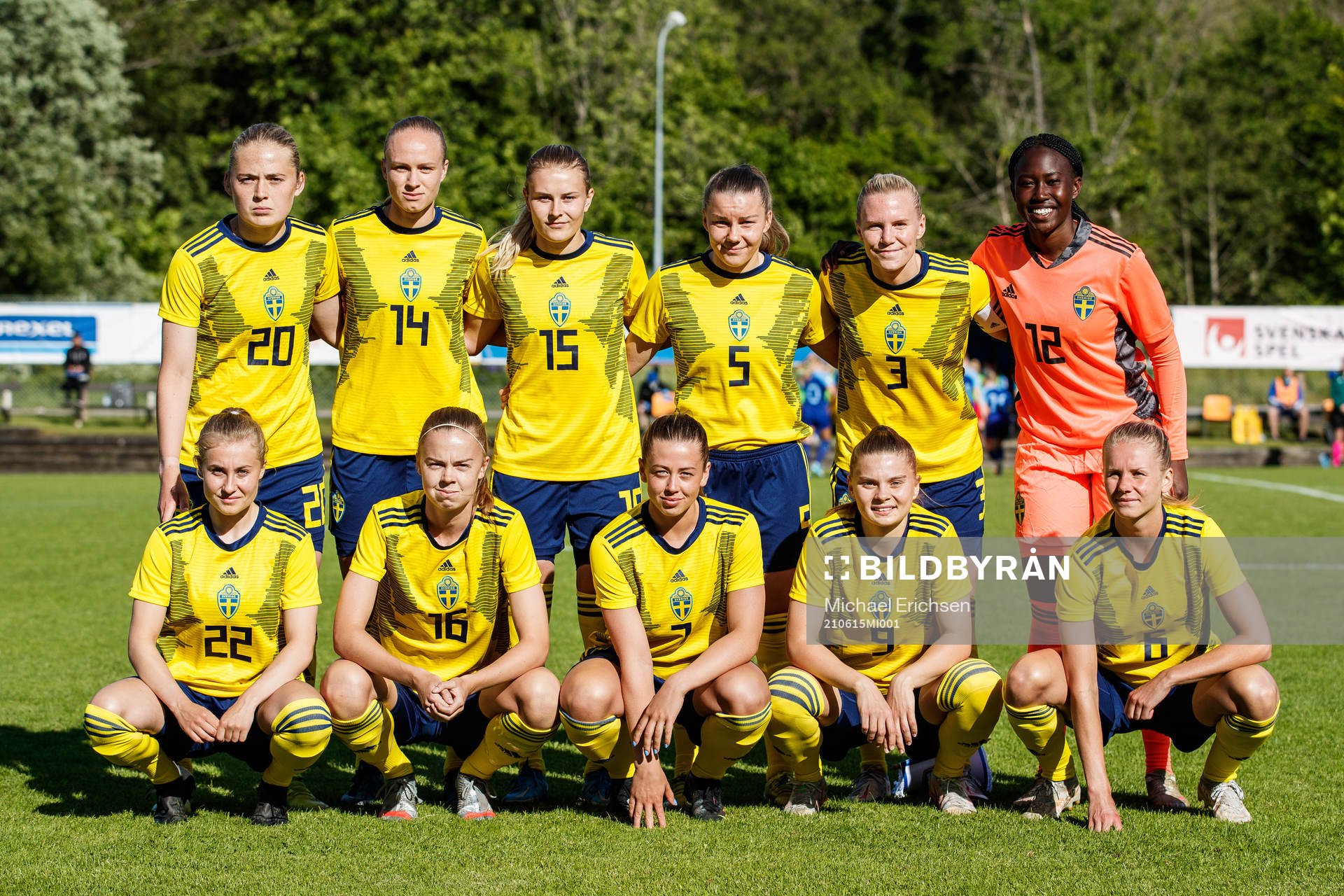 Sveriges Paulina Nyström, Matilda Plan, Amanda Nildén,
